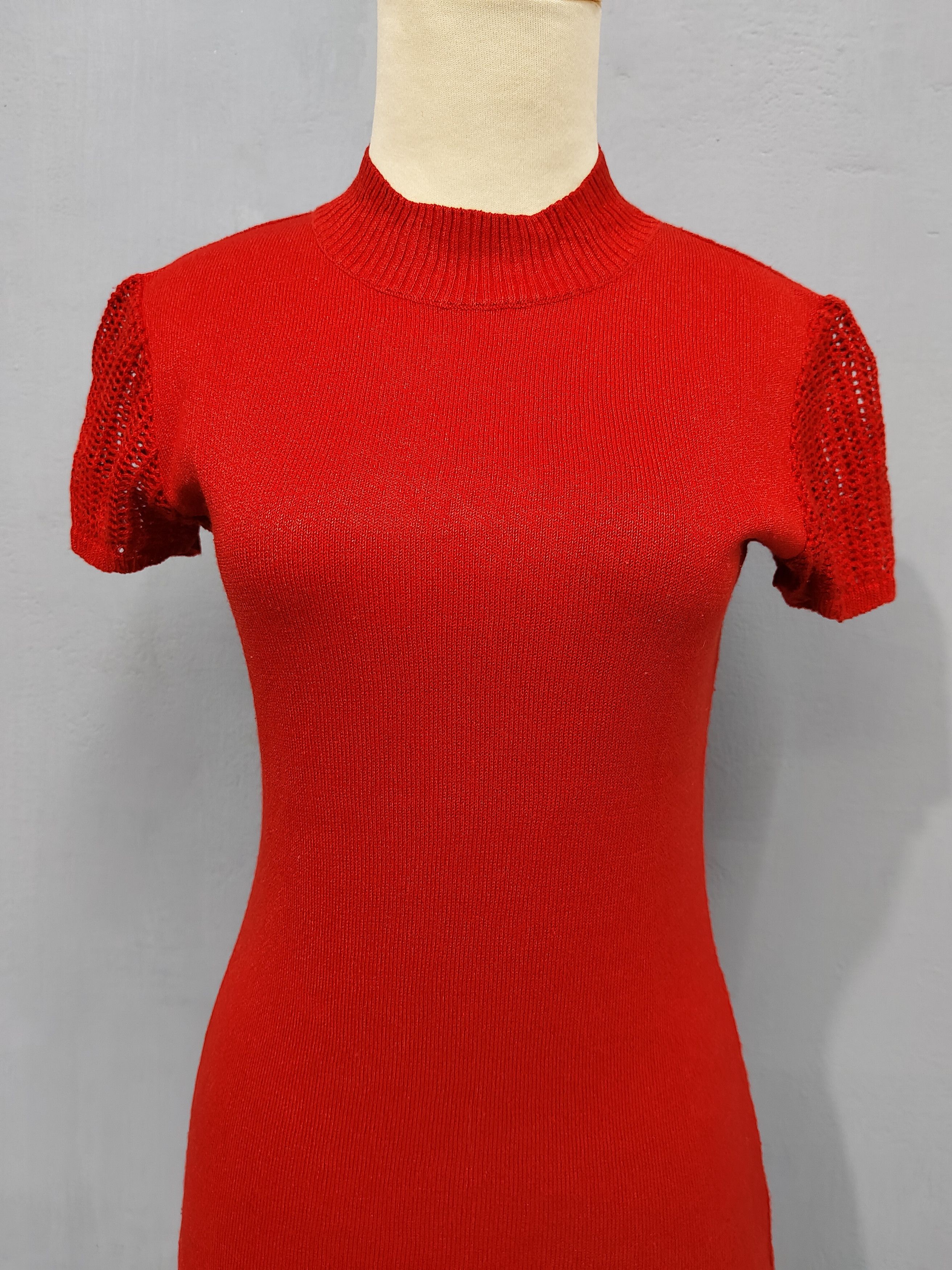 Jean Paul Gaultier 90s Gaultier Junior❤️‍🔥Archived Mesh Sleeve Knitted Top Size M / US 6-8 / IT 42-44 - 2 Thumbnail