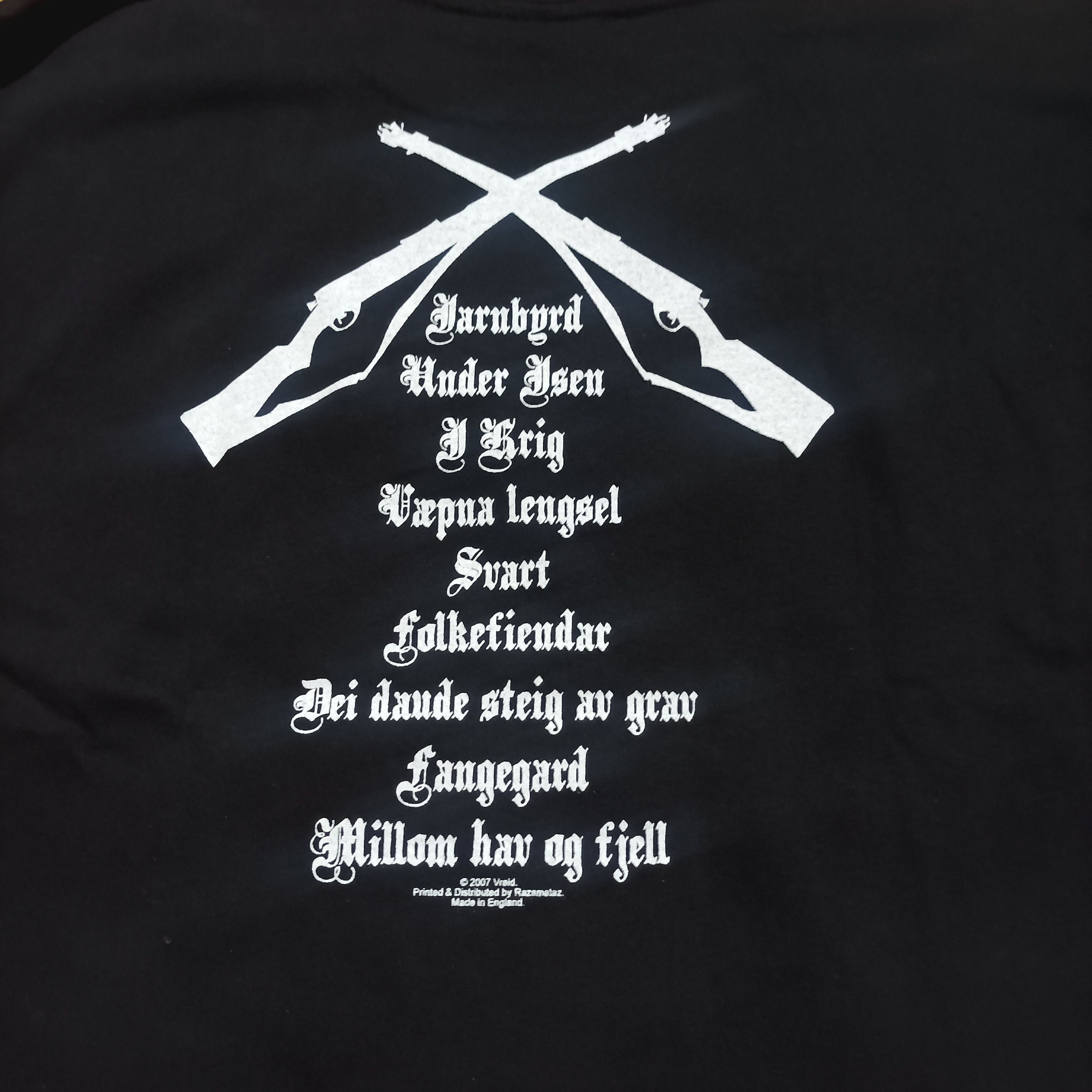 Band Tees Vreid.2007 official tee Size US XL / EU 56 / 4 - 2 Thumbnail