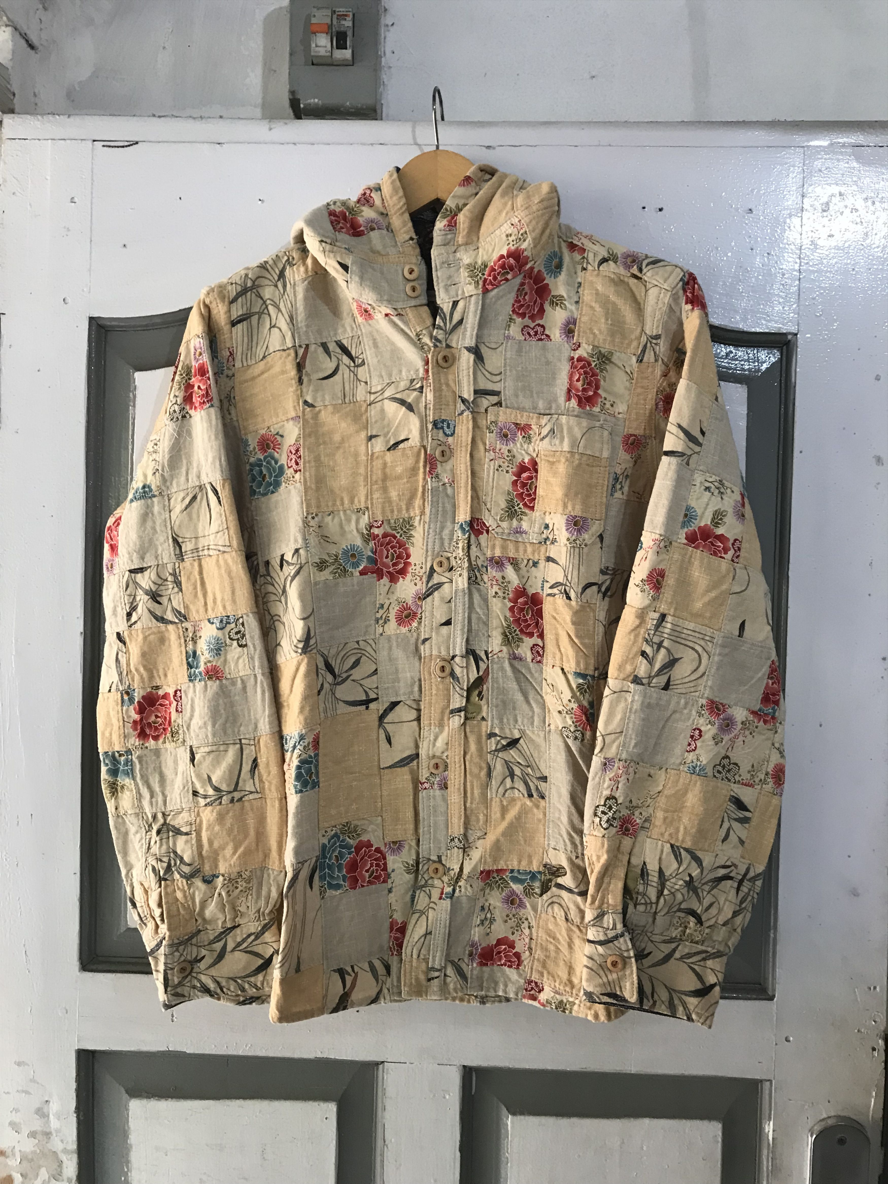 Eternal Vintage Kula by Eternal patchwork hooded shirts Size US M / EU 48-50 / 2 - 1 Thumbnail