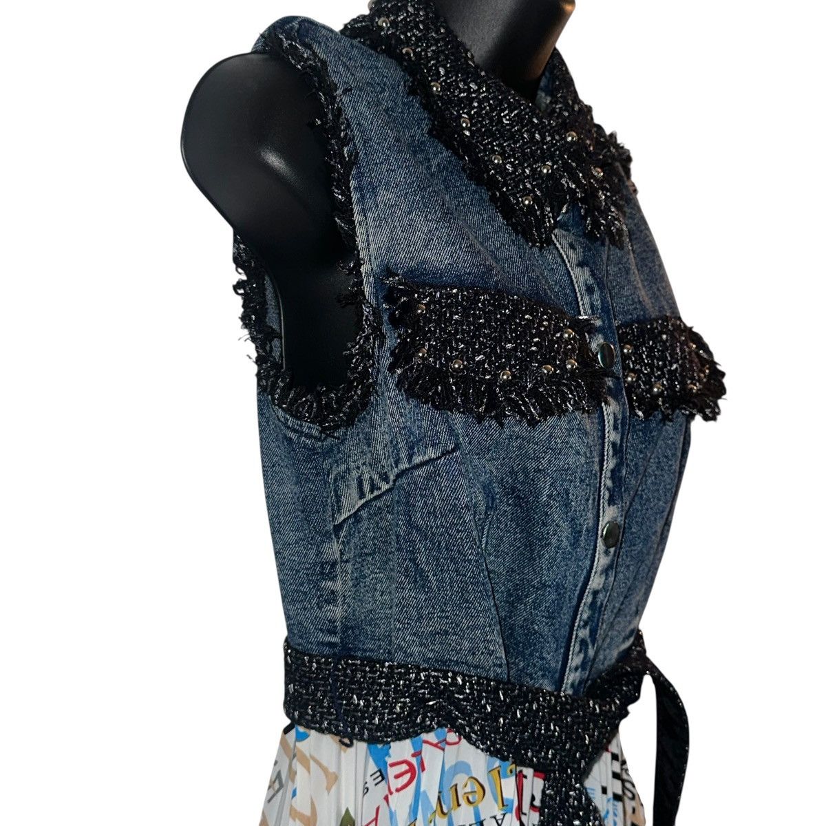 Other WHY Dress sleeveless Paris Balenciaga printed pleated dress Size M / US 6-8 / IT 42-44 - 6 Thumbnail