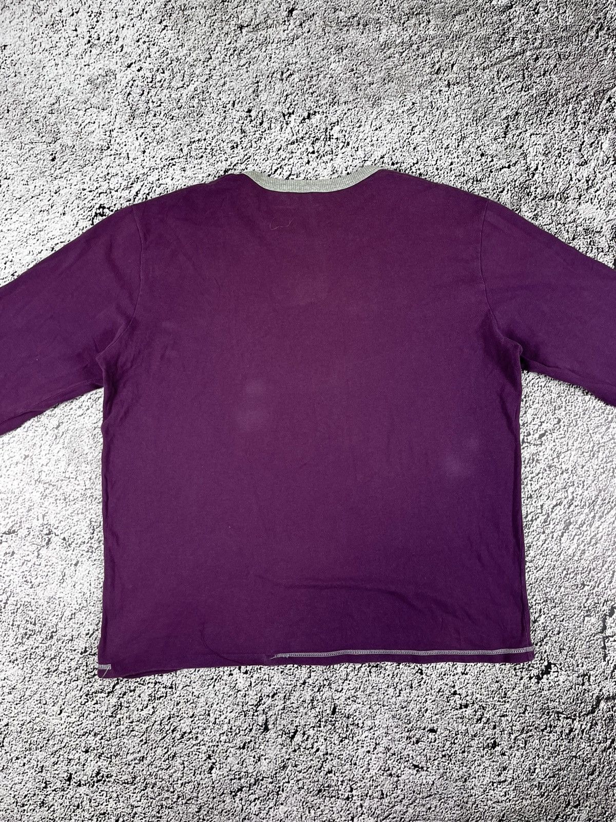 Benetton Vintage Y2K Benetton biglogo faded longsleeve streetwear XL Size US XL / EU 56 / 4 - 10 Thumbnail
