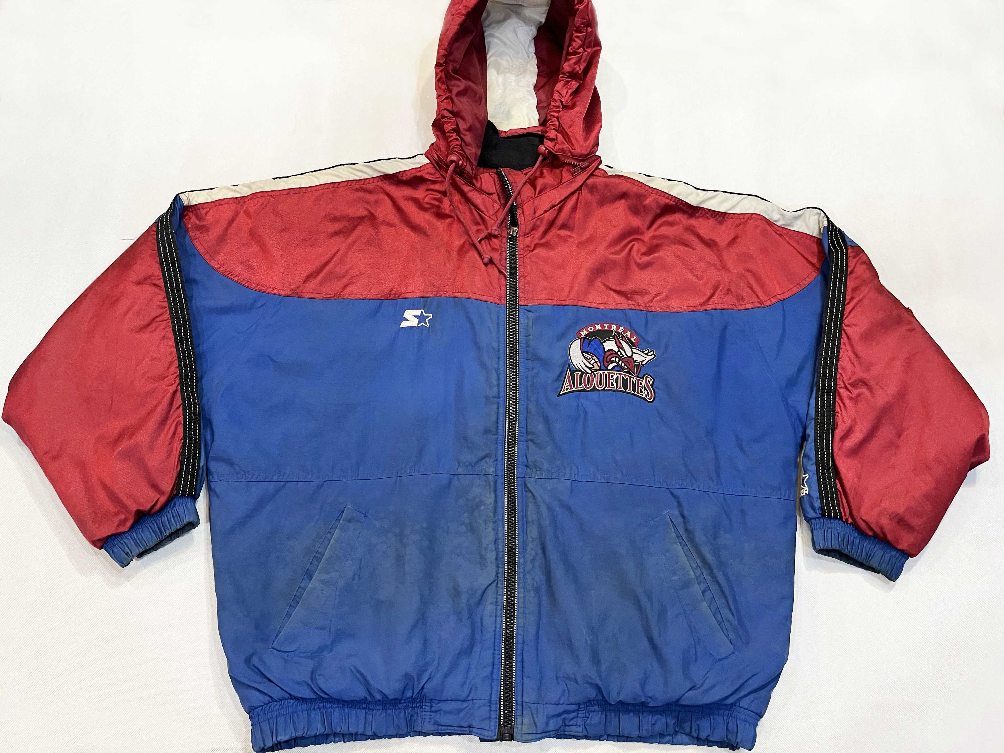 Starter × Vintage Vintage Starter CFL Montreal Alouettes Full Zip Jacket Size US L / EU 52-54 / 3 - 1 Thumbnail