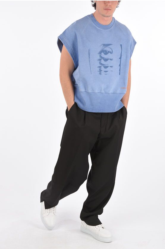 OAMC o1y0225 Logo Crewneck Sweatshirt in Blue Size US M / EU 48-50 / 2 - 4 Thumbnail