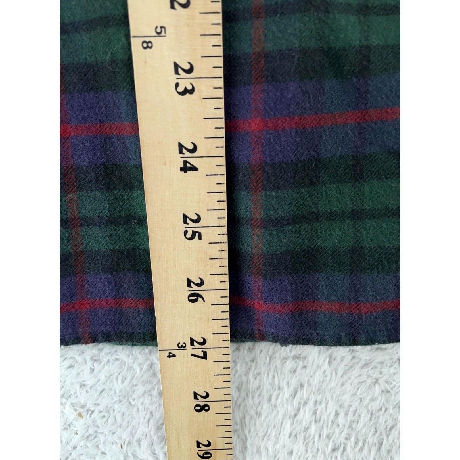 UNTUCKit UNTUCKit Shirt Mens Medium Green Navy Plaid Collared Button Down Flannel 100% Cotton Casual Long Sleeve Vintage No Size US M / EU 48-50 / 2 - 5 Thumbnail
