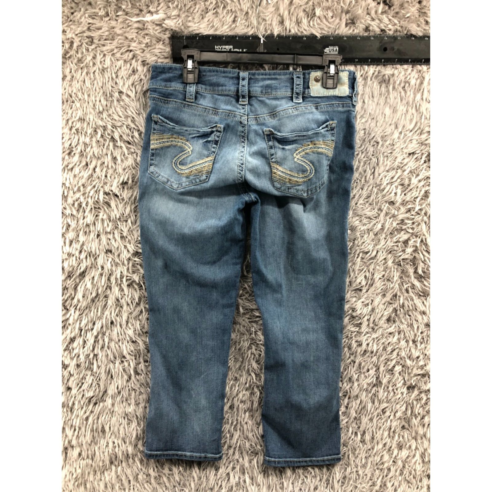 Silver Jeans Co. Silver Suki Capri Jeans Size 31 Womens Medium Wash Blue Size 24" / US 00 / IT 34 - 6 Thumbnail