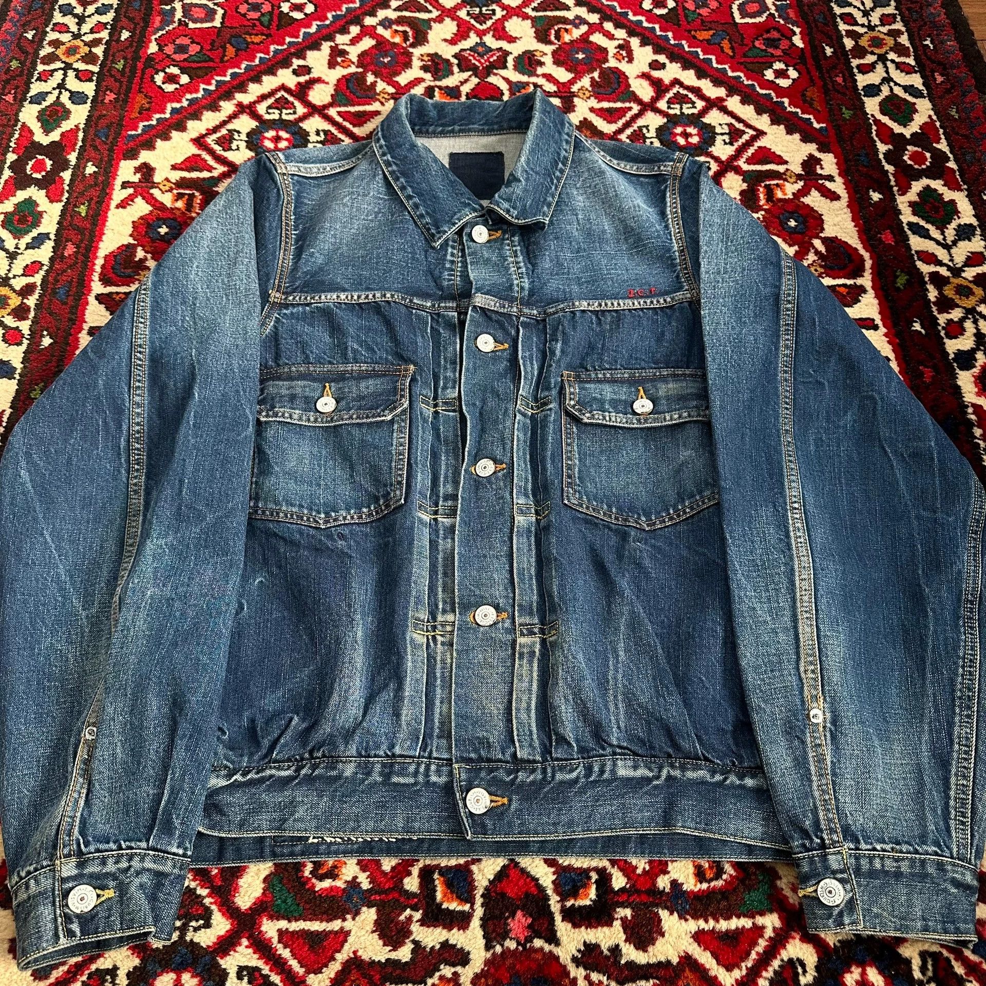 Visvim VISVIM 18SS ICT 101 Dry Jumbo Denim Jacket Size 2 Size US M / EU 48-50 / 2 - 3 Thumbnail