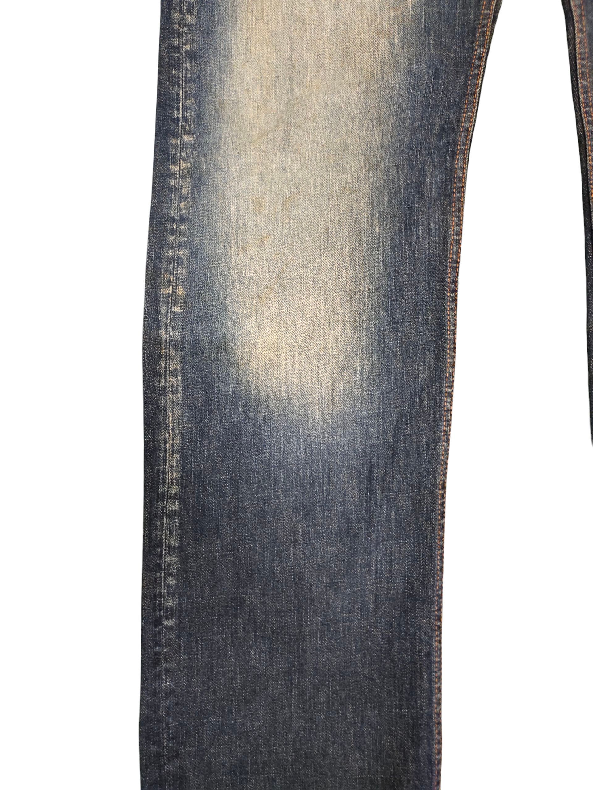 Hysteric Glamour Japanese Brand Blue Way Clawmark Rusty Faded Denim Jeans Size US 36 / EU 52 - 4 Thumbnail