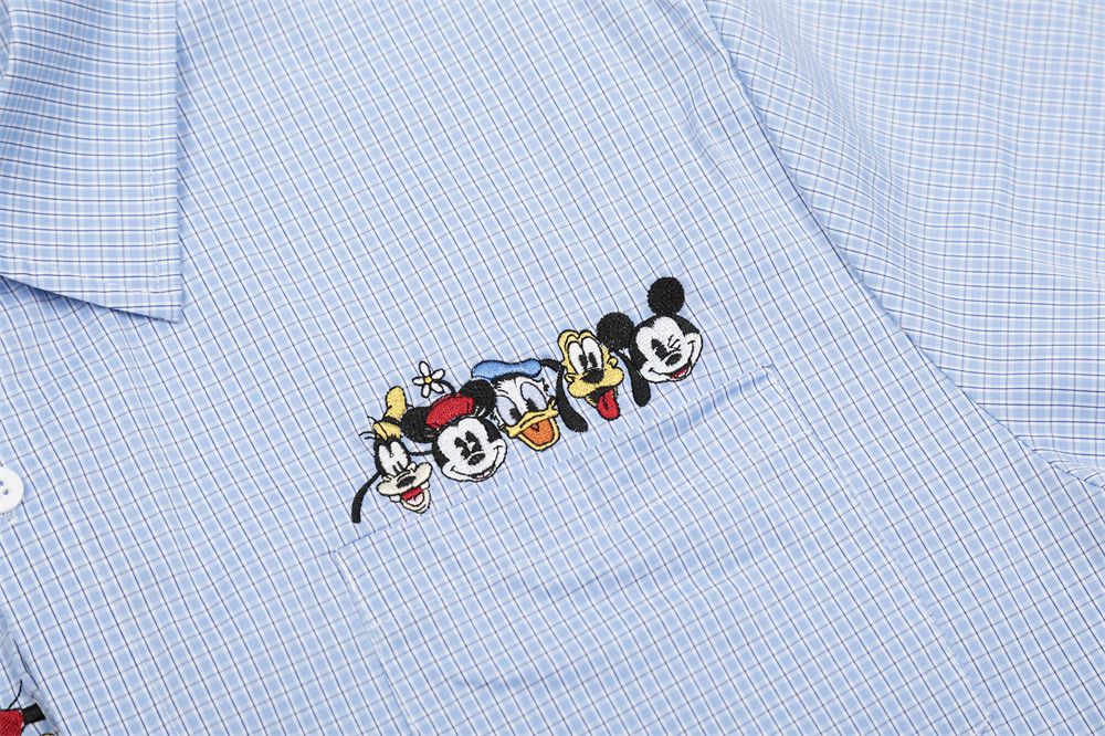 Japanese Brand × Vintage Funny cartoon embroidered casual short-sleeved shirt Size US M / EU 48-50 / 2 - 4 Thumbnail