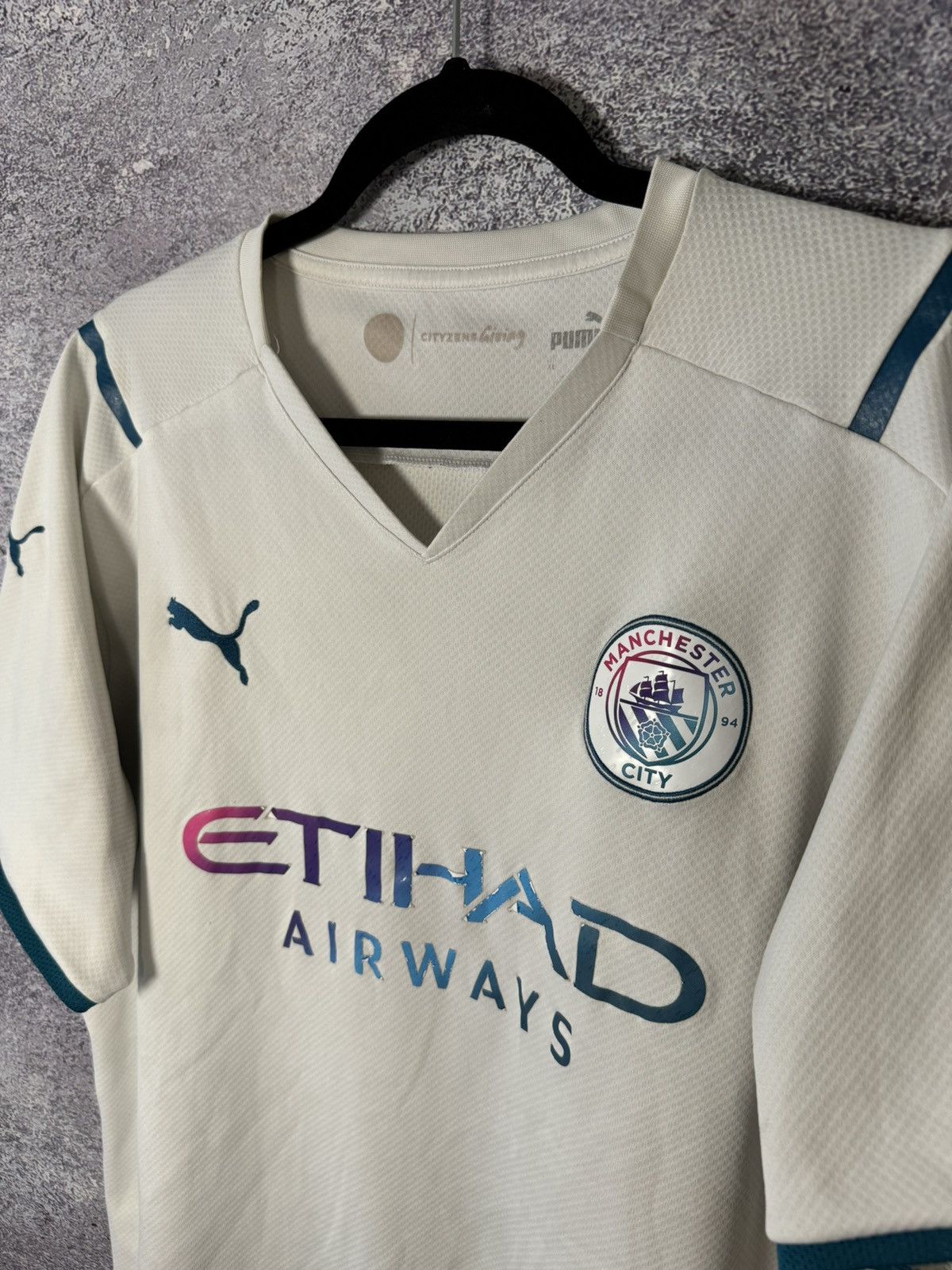 Puma × Vintage Manchester City 2021/22 Away Puma Soccer Jersey XL size Size US XL / EU 56 / 4 - 8 Thumbnail
