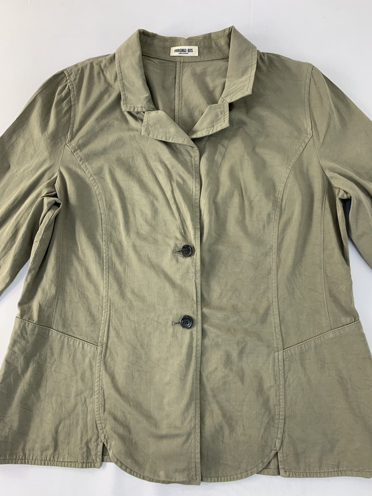 Hiroko Koshino Homme Hiroko Bis Hiroko Koshino Full Button Trench Jacket Size L / US 10 / IT 46 - 2 Thumbnail