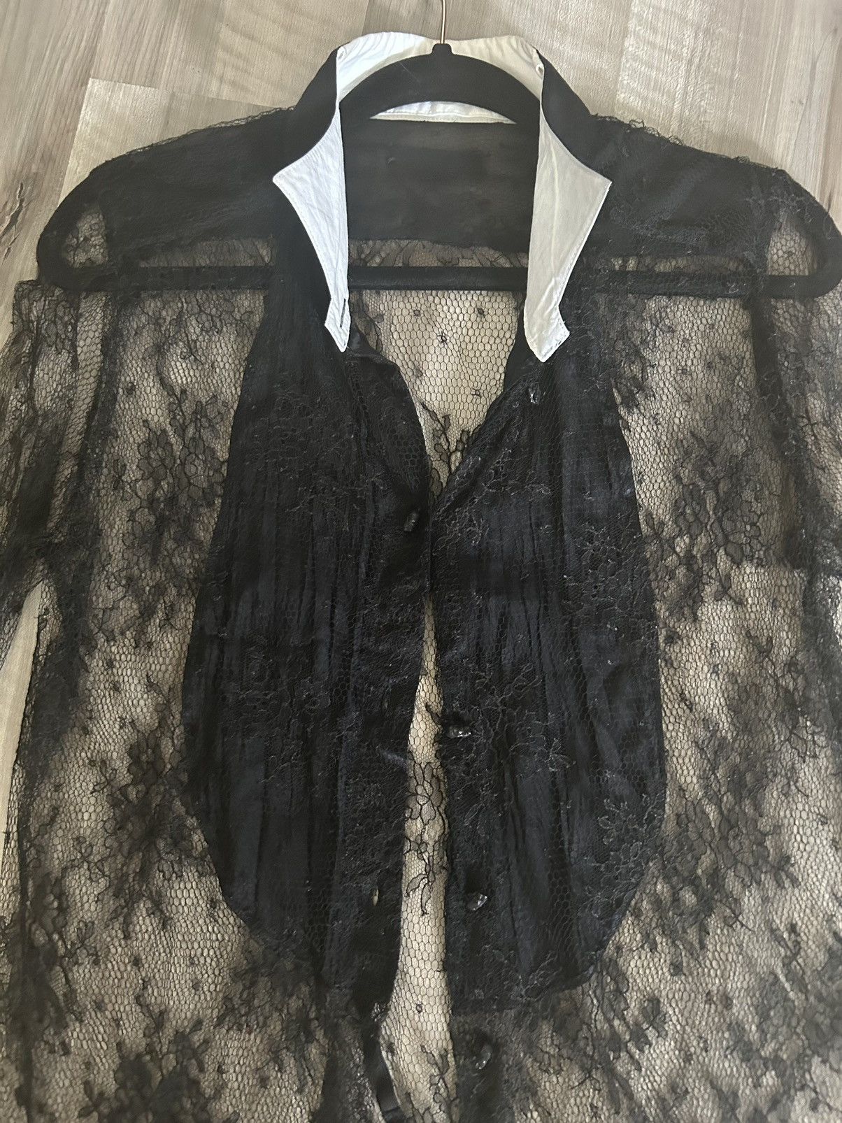 If Six Was Nine IFSIXWASNINE TXS4 LACE SILK BLOUSE Size US S / EU 44-46 / 1 - 2 Thumbnail
