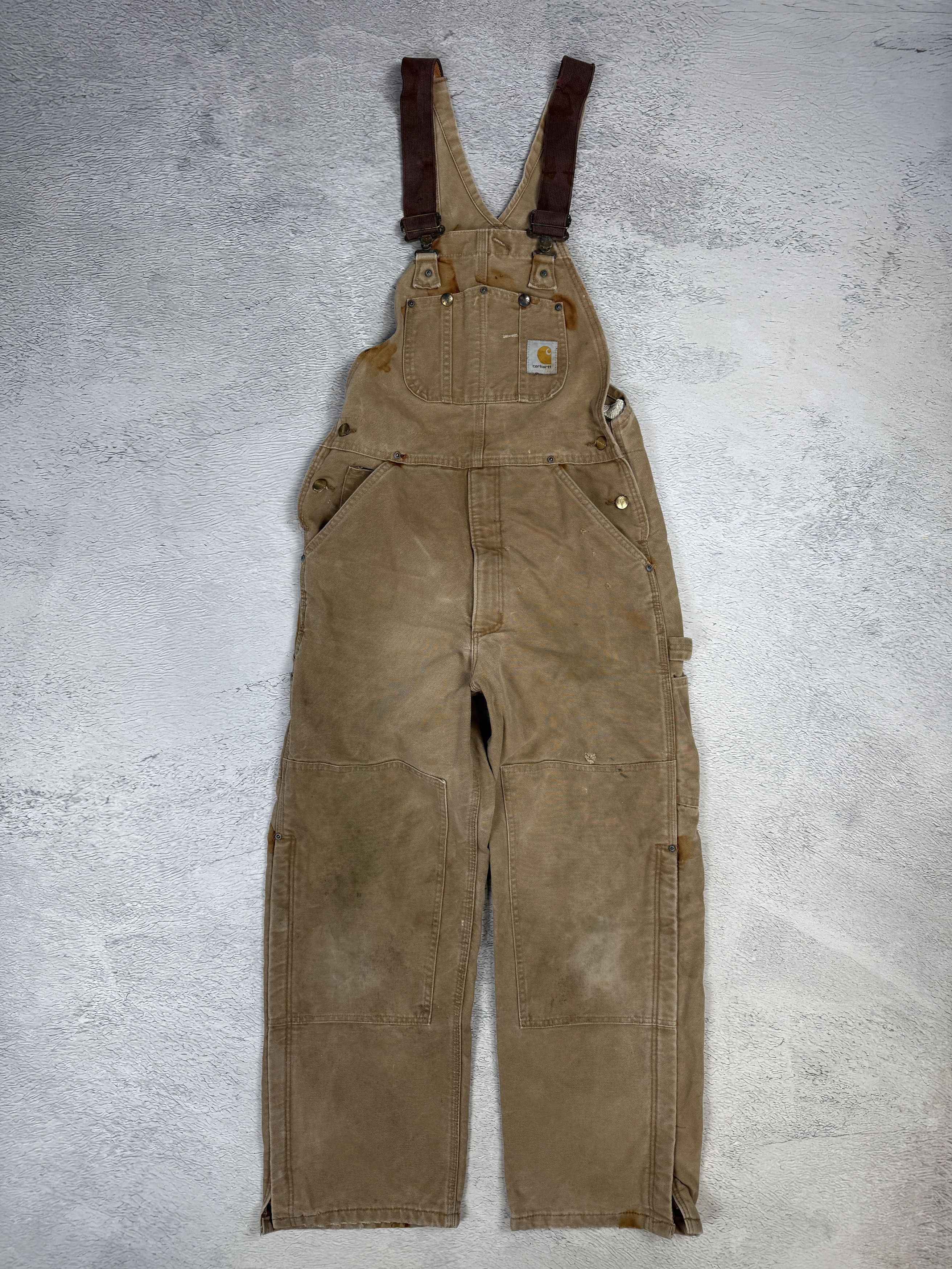 Carhartt Carhartt Vintage Overalls R02 Brown Carpenter Painted Faded Size US 32 / EU 48 - 2 Thumbnail