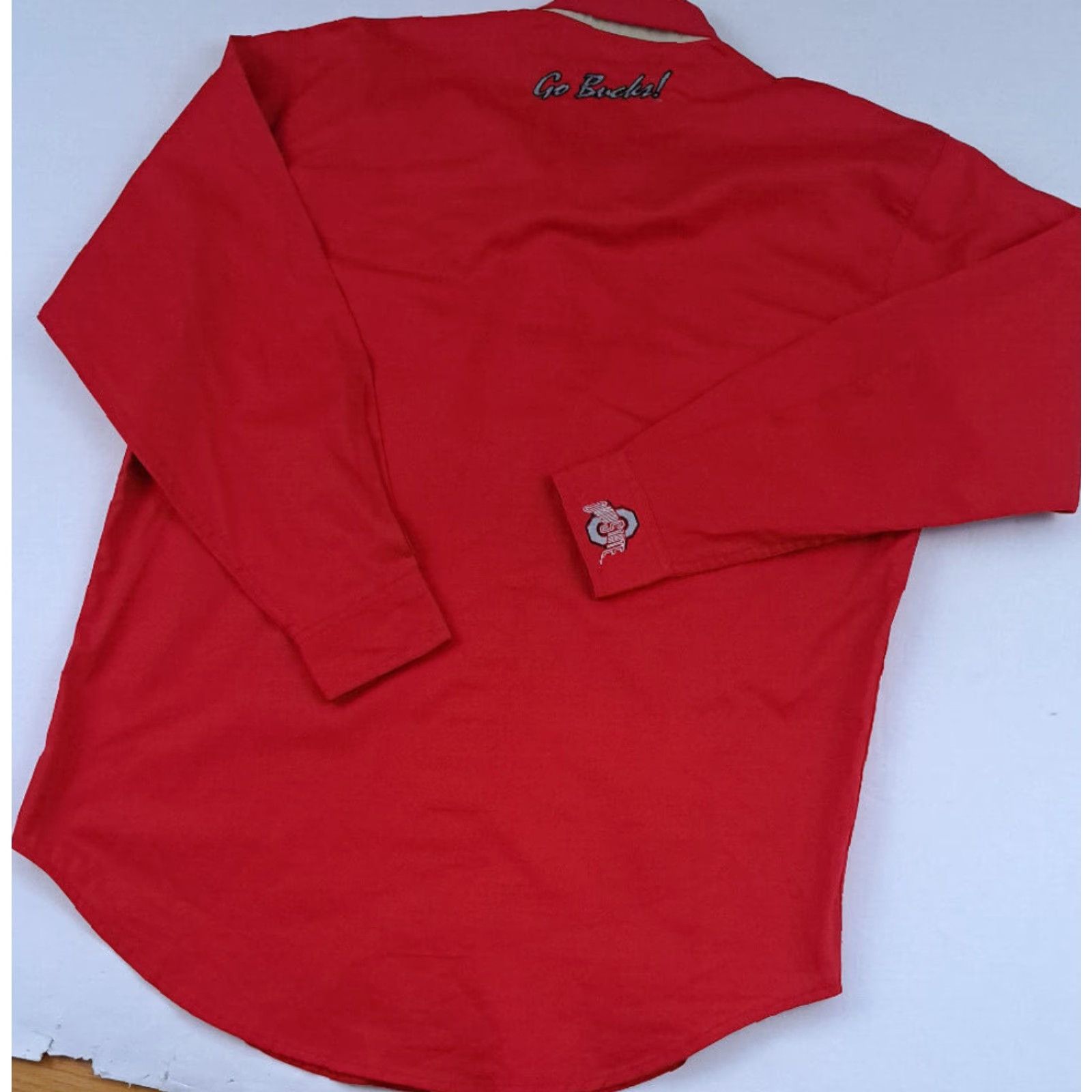 Vintage VINTAGE Ohio State Buckeyes Shirt Mens M Red 90s Button-Up Embroidered Logo Go Bucks Size US M / EU 48-50 / 2 - 6 Thumbnail