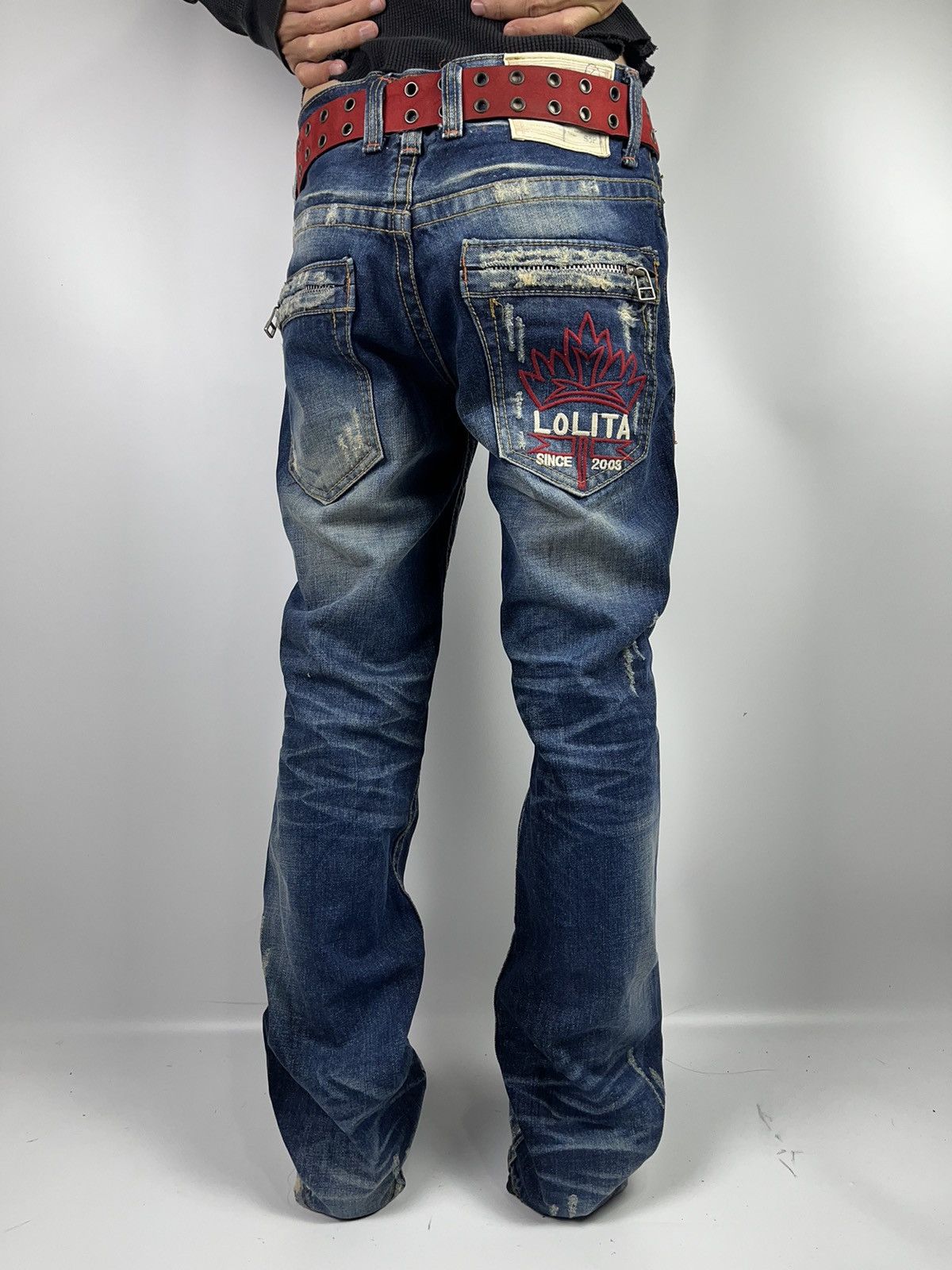 If Six Was Nine yoshitomo nara lolita mudwash jeans pant Size US 30 / EU 46 - 10 Thumbnail