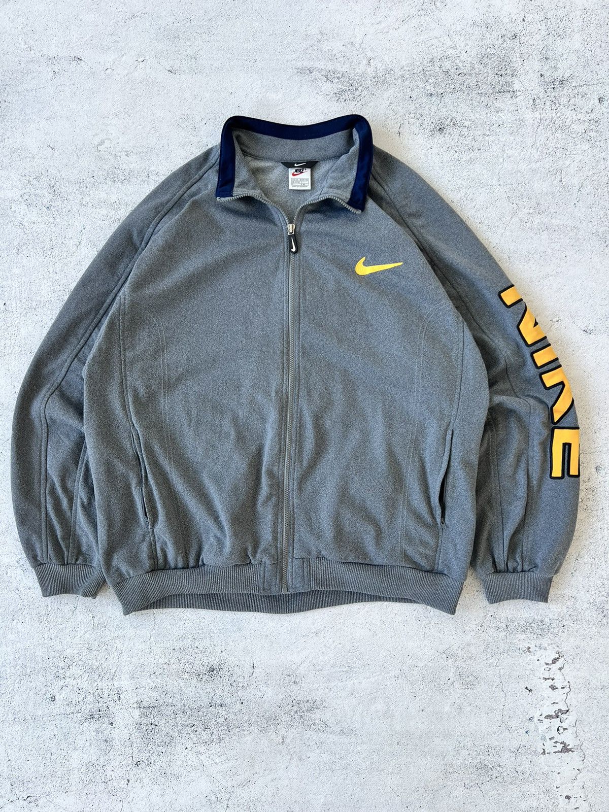 Nike × Vintage 🩸RARE🩸Nike Vintage Zip Sweatshirt Big Logo 90s Size US XXL / EU 58 / 5 - 2 Thumbnail