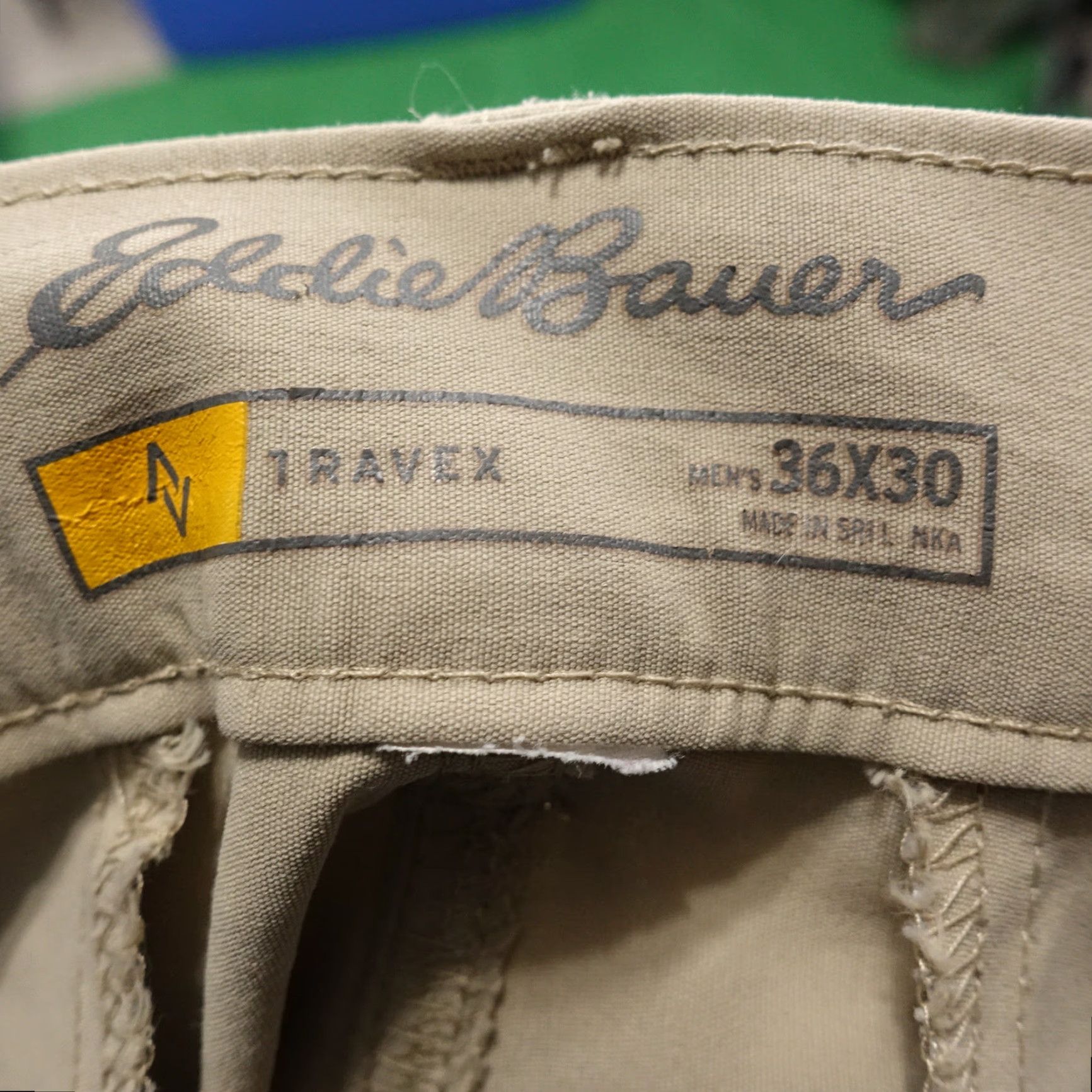 Eddie Bauer Vintage Eddie Bauer Travex Nylon Blend Beige Tan Lightweight Men's Hiking Pants 36x30 Size US 36 / EU 52 - 7 Thumbnail