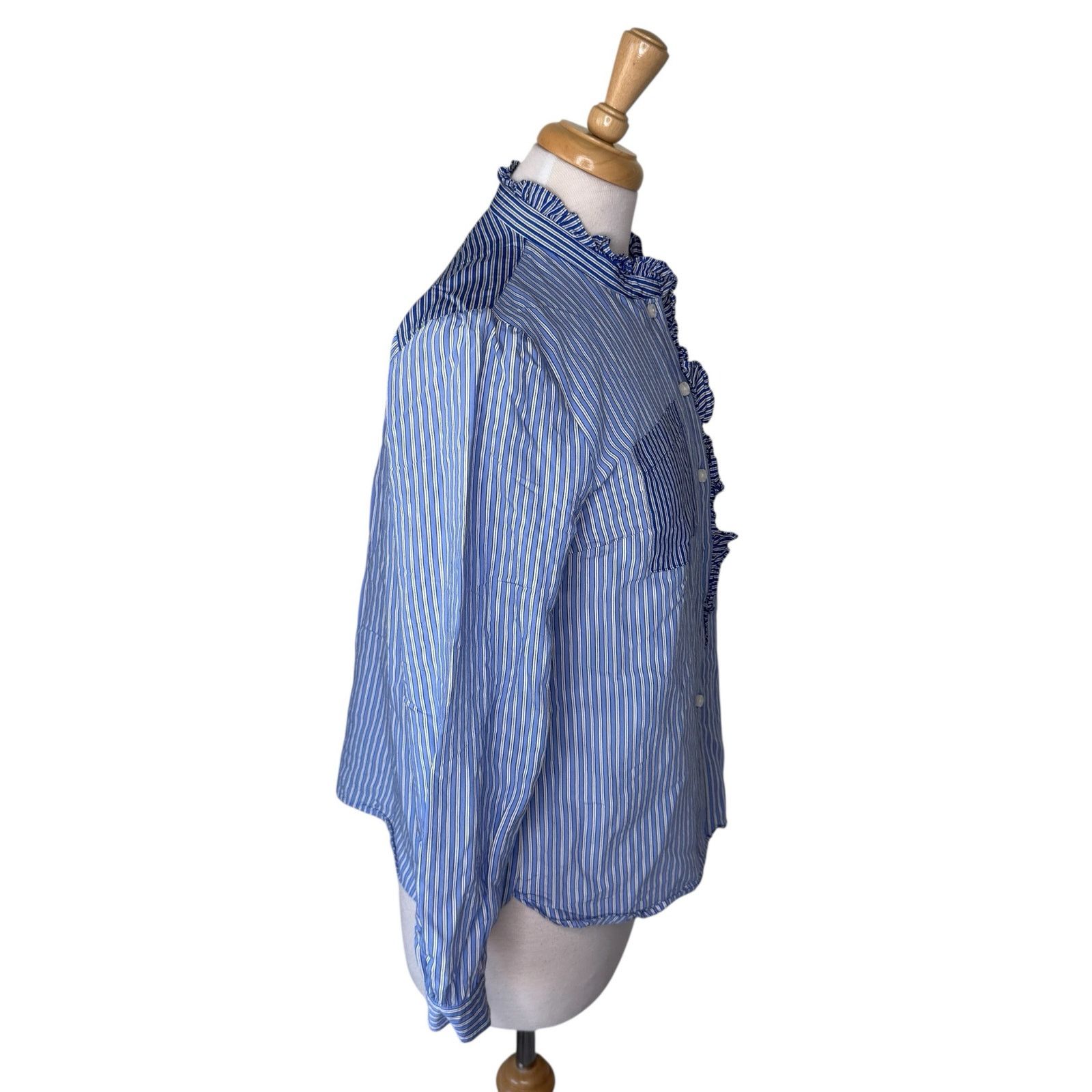 Baum und Pferdgarten BAUM UND PFERDGARTEN MACEO Button Up Shirt Blue Twin Stripe Size S / US 4 / IT 40 - 6 Thumbnail
