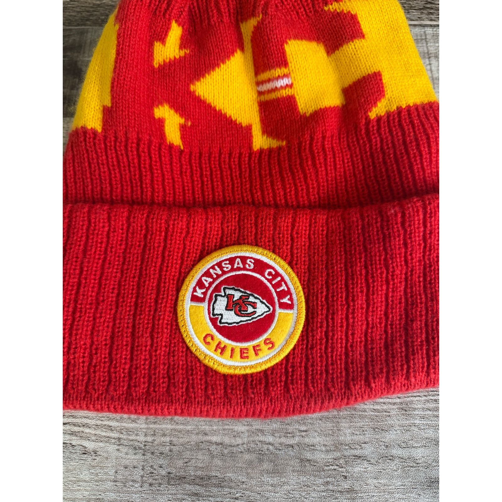 New Era Kansas City Chiefs NFL Football New Era Winter Beanie Size ONE SIZE - 2 Thumbnail
