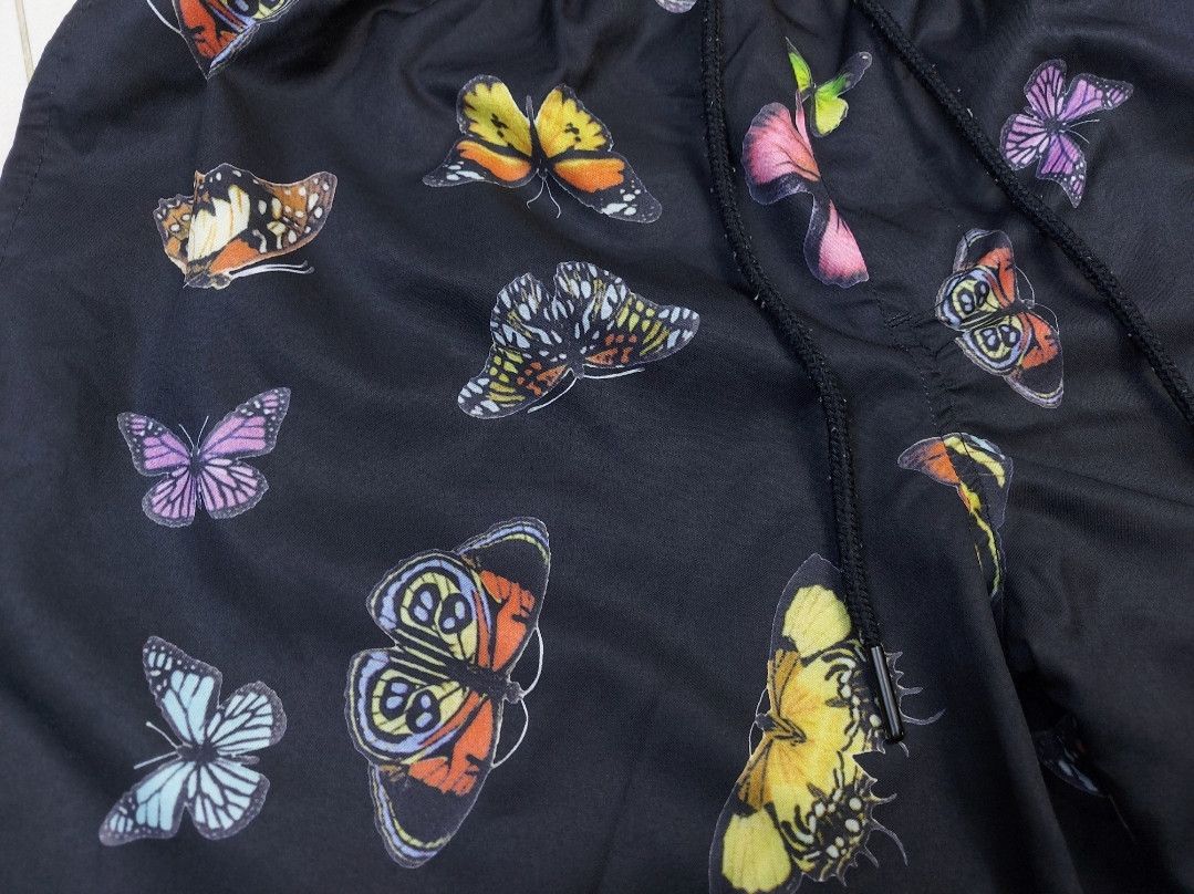 GOAT Crew Goat Crew Butterfly Multicolor Black Nylon Shorts Size L Size US 32 / EU 48 - 3 Thumbnail