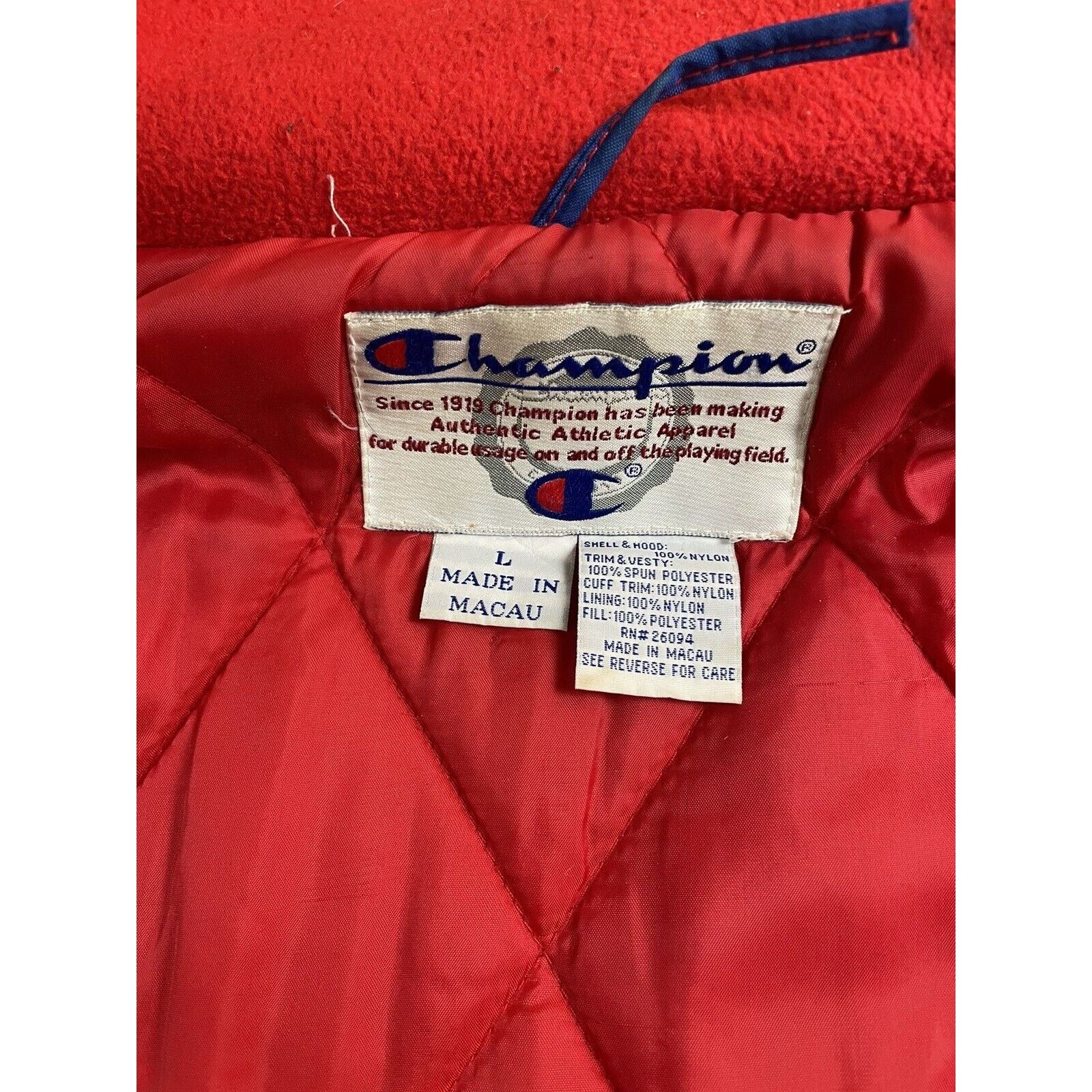 Champion Vintage 90s Champion New York Rangers Large Jacket Blue Size US L / EU 52-54 / 3 - 8 Thumbnail