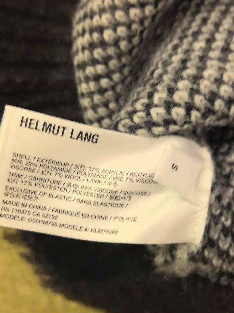 Helmut Lang HELMUT LANG Black and white high collar sweater Size S / US 4 / IT 40 - 2 Thumbnail