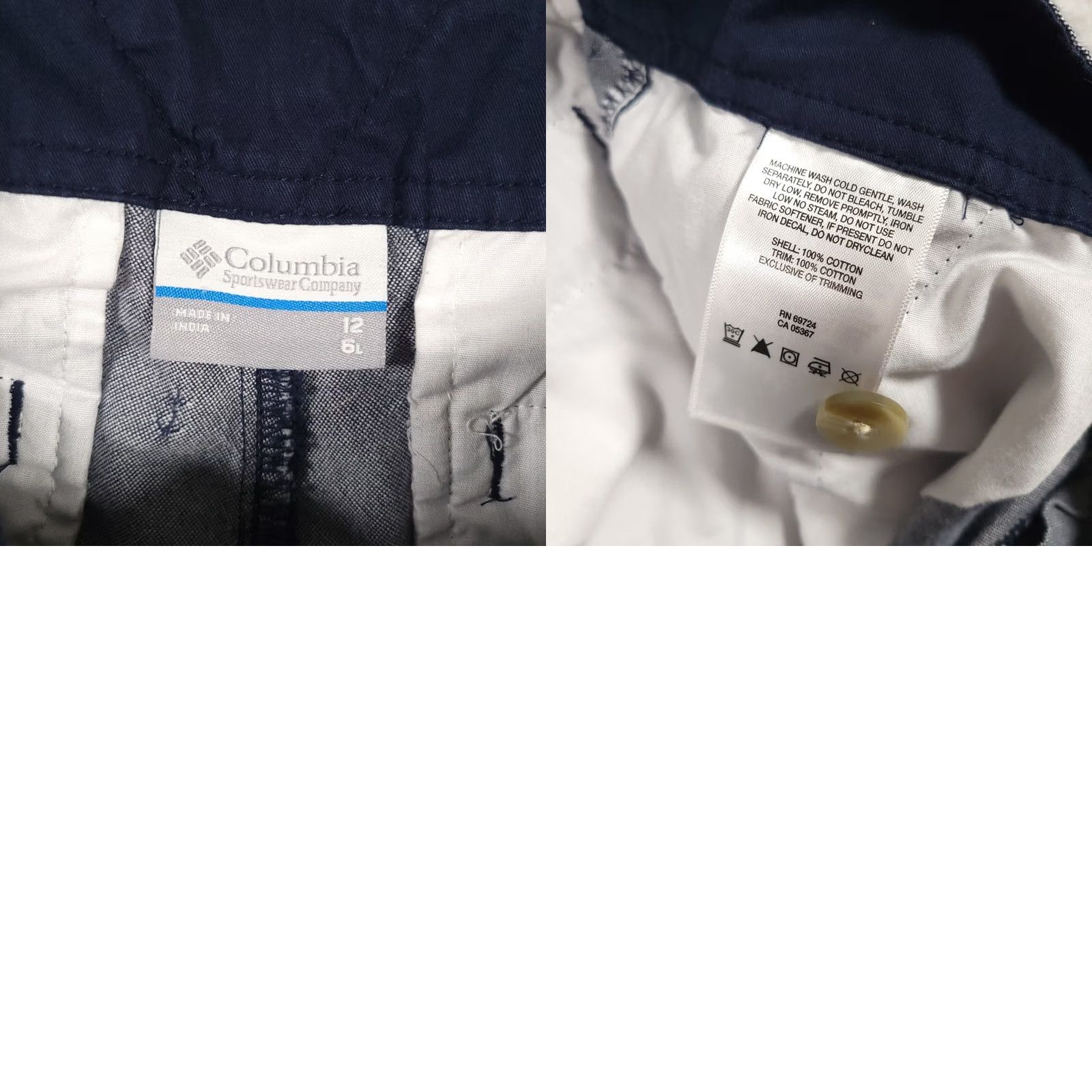 Nautica Columbia PFG Anchor Print Shorts Womens 12 Blue Nautical Fishing Outdoors 33X5.5 Size 34" / US 12 / IT 48 - 9 Thumbnail
