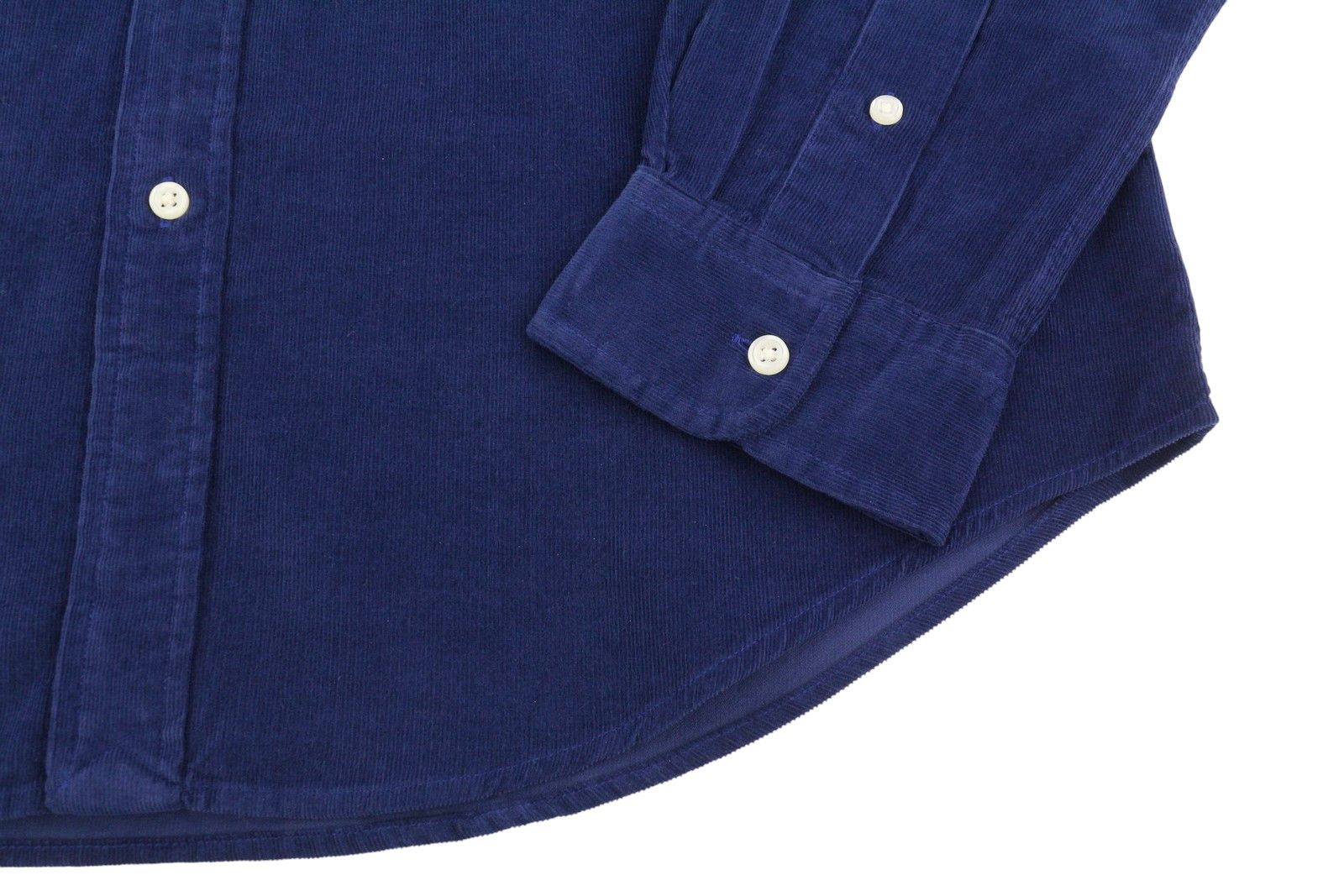 Ralph Lauren L Blue Corduroy Fit Button Down Neck Logo 86989 Size US L / EU 52-54 / 3 - 5 Thumbnail