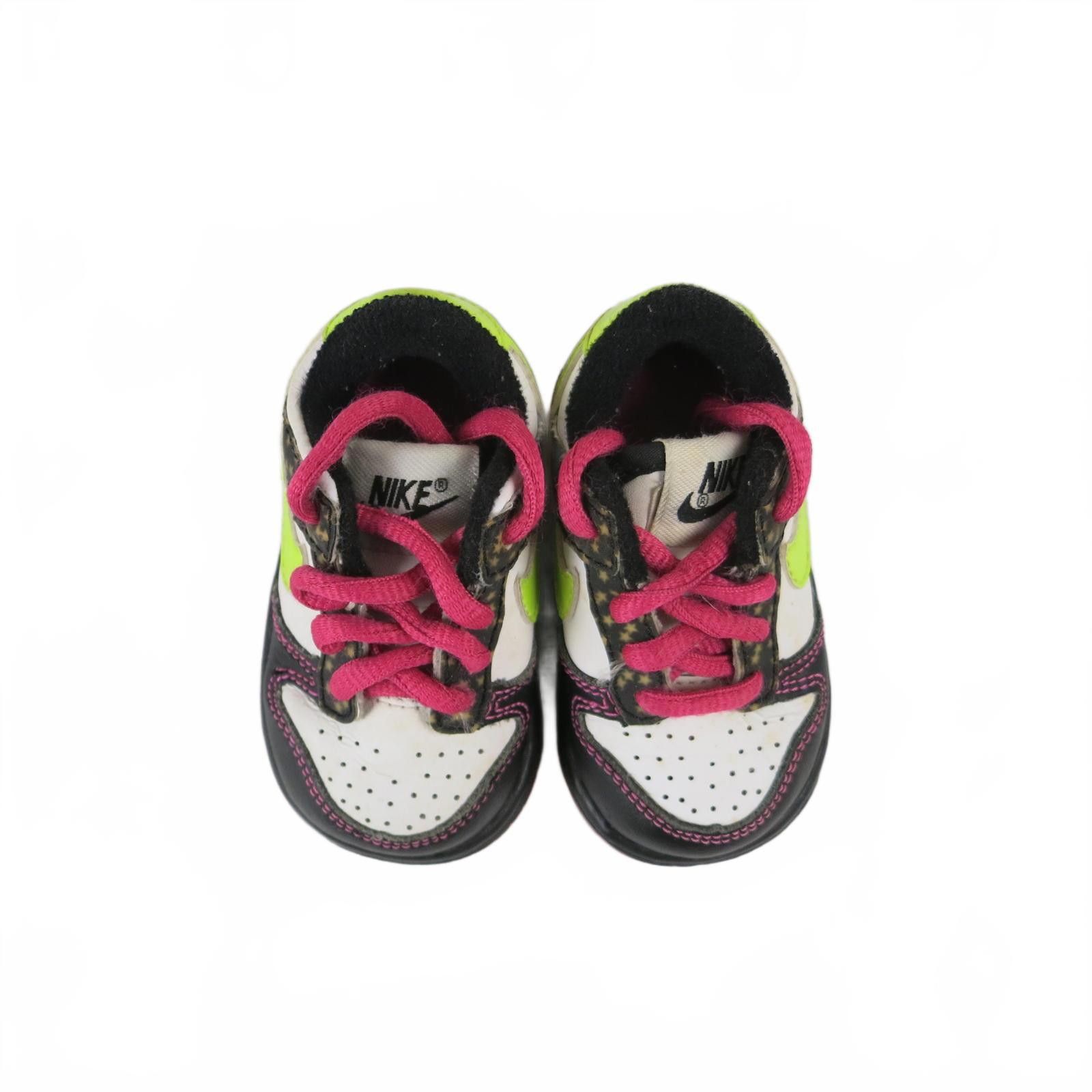 Nike Infant 2C Nike Dunk Low Volt Pink Stars Safari Shoes Size US 5 / EU 37 - 7 Thumbnail