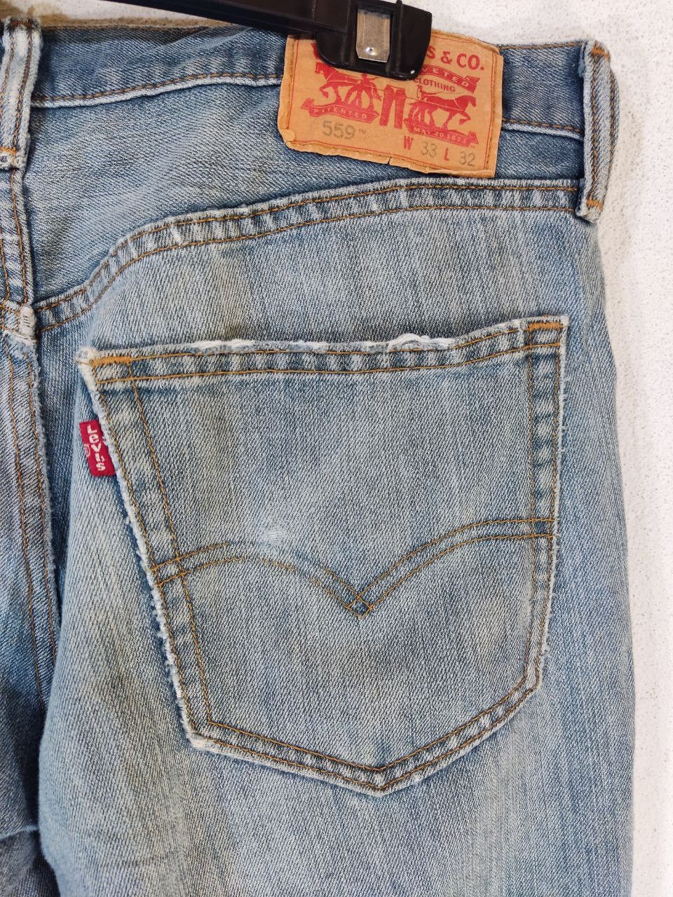 Levi's levis 559 straightcut distressed denim nice design Size US 36 / EU 52 - 18 Thumbnail