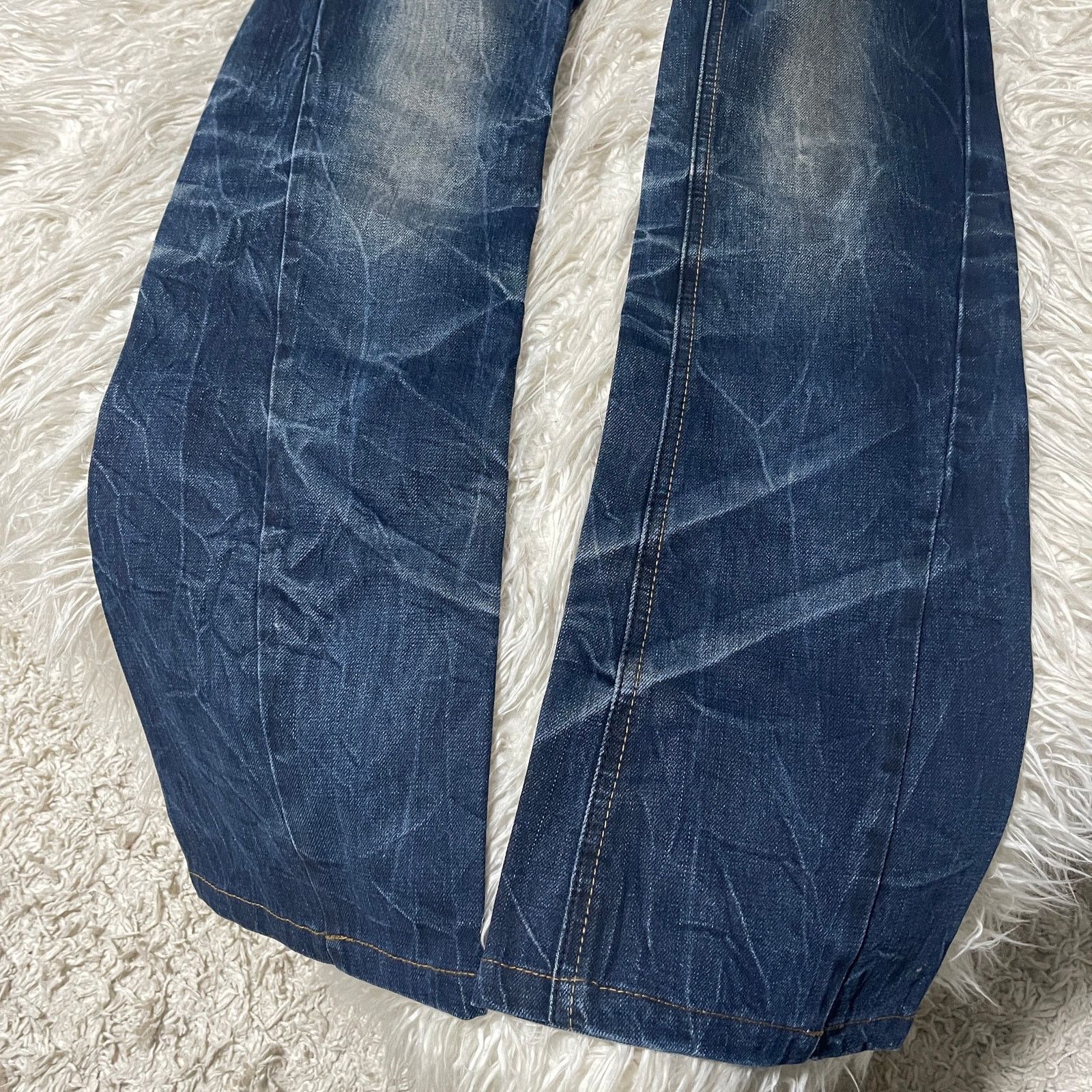 Hysteric Glamour × Undercover Vintage Japanese Brand Faded Wash Low-rise Denim Jeans Blue Size 30" / US 8 / IT 44 - 10 Thumbnail