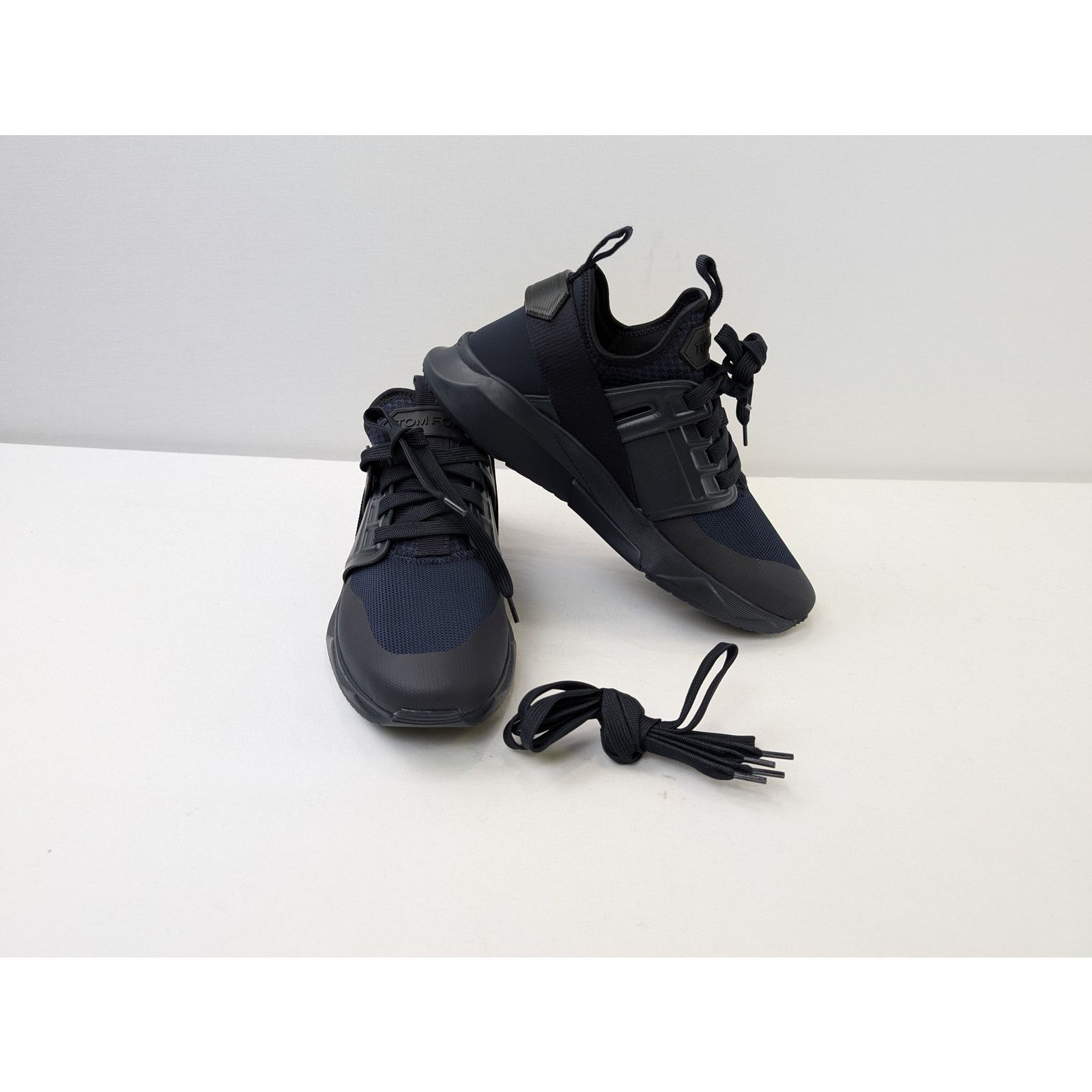 Tom Ford o1rshd1 Sneakers Low Top in Jago Dark Blue-Navy Size US 11 / EU 44 - 15 Thumbnail