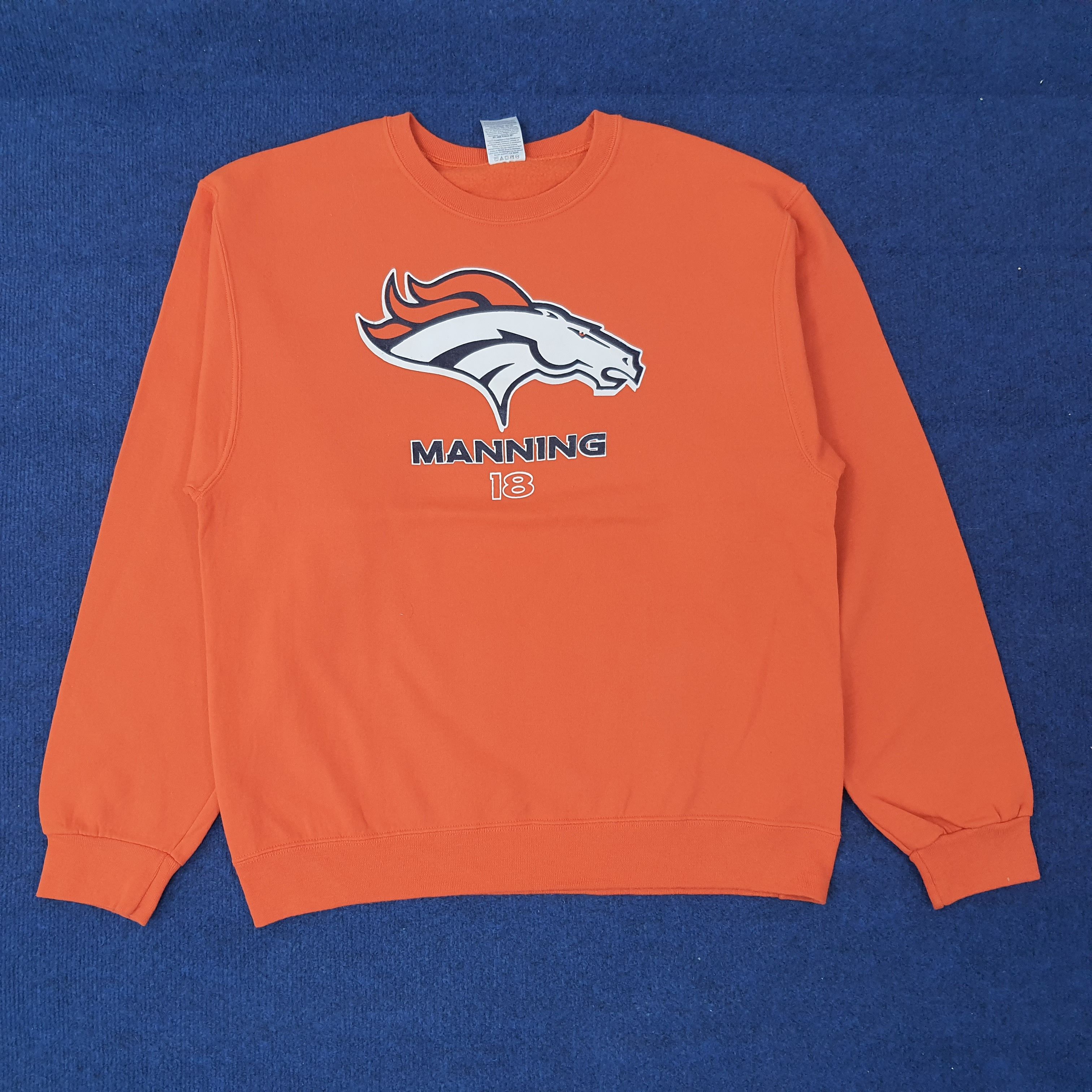 NFL Vintage NFL Jerzees Manning Sports Team Sweatshirt C226N18 Size US M / EU 48-50 / 2 - 1 Thumbnail
