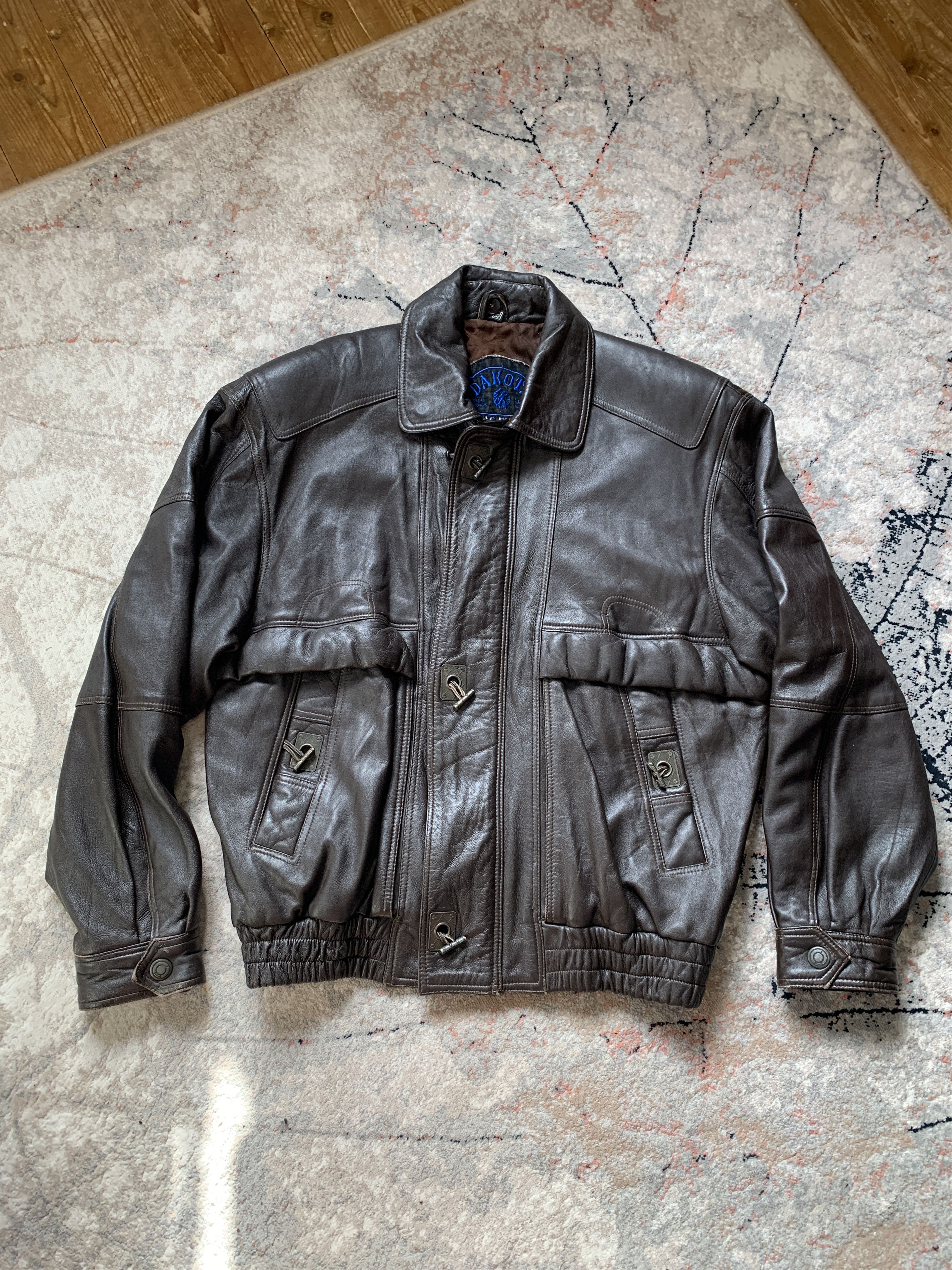 Vintage Vintage Dakota Drag Racing Leather Jacket Size US XL / EU 56 / 4 - 2 Thumbnail