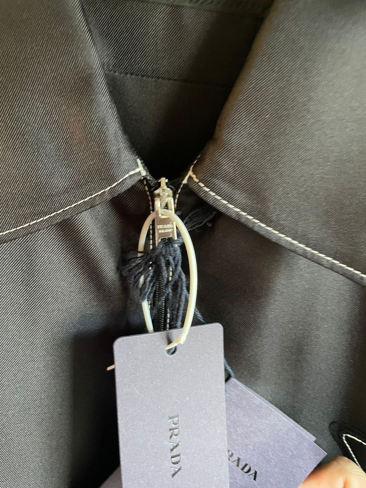 Designer × Prada Prada Silk Twill black Shirt Size US XL / EU 56 / 4 - 3 Thumbnail