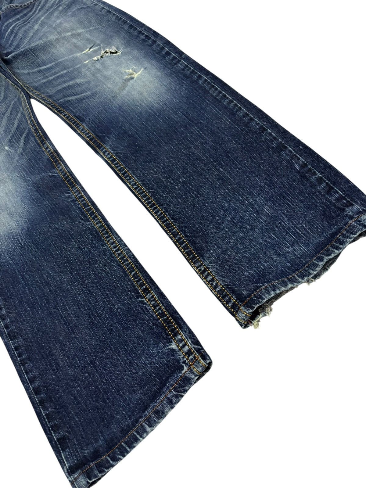 Edwin Vtg Edwin XV Japan Distressed Jeans Size US 29 - 5 Thumbnail