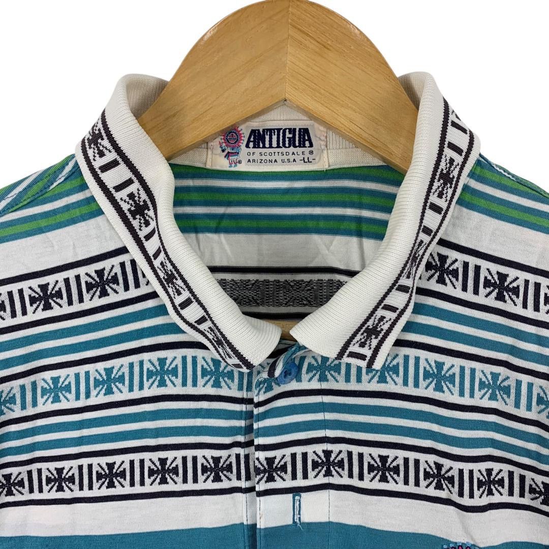 Antigua × Vintage Vintage ANTIGUA full print motive style polo tee Size US XL / EU 56 / 4 - 5 Thumbnail
