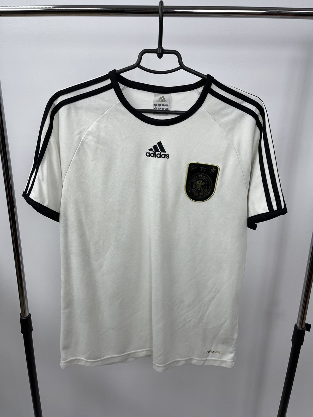 Adidas Germany Team Training Jersey Football Shirt White Adida SZ M Size US M / EU 48-50 / 2 - 1 Thumbnail
