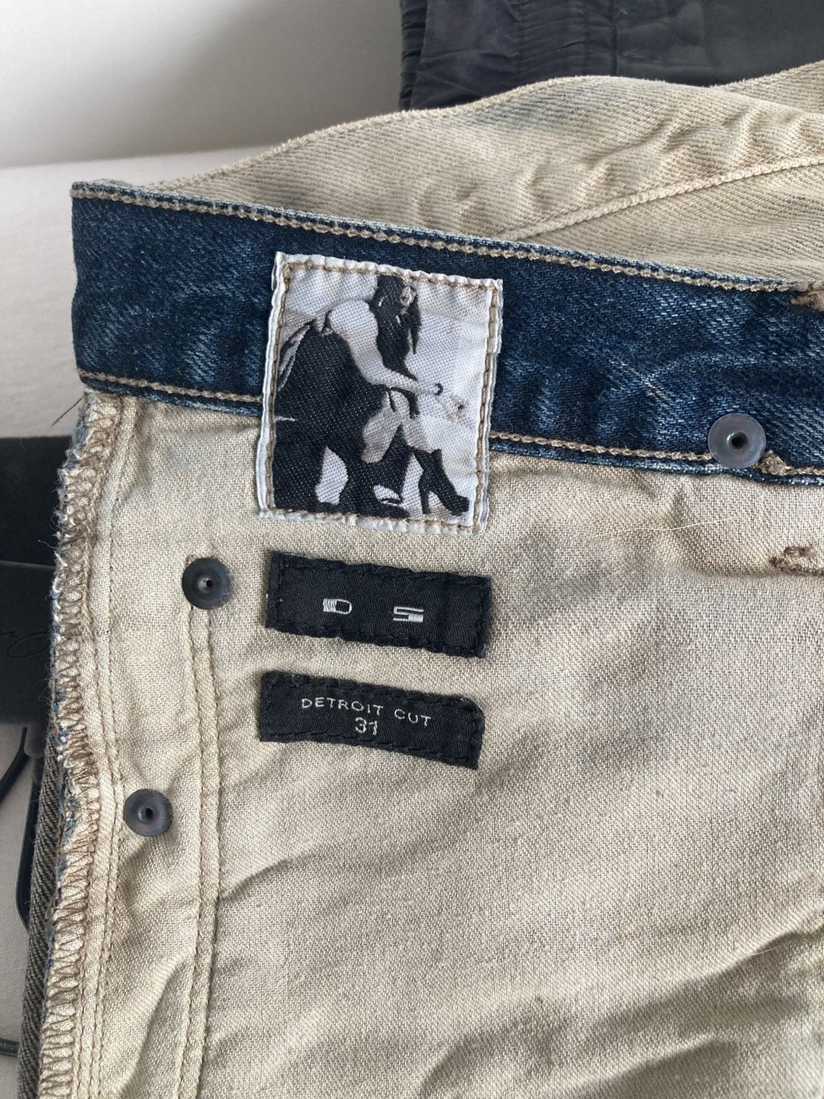 Rick Owens Drkshdw NEVER WORN / Rick Owens DETROIT CUT Denim Size US 31 - 5 Thumbnail