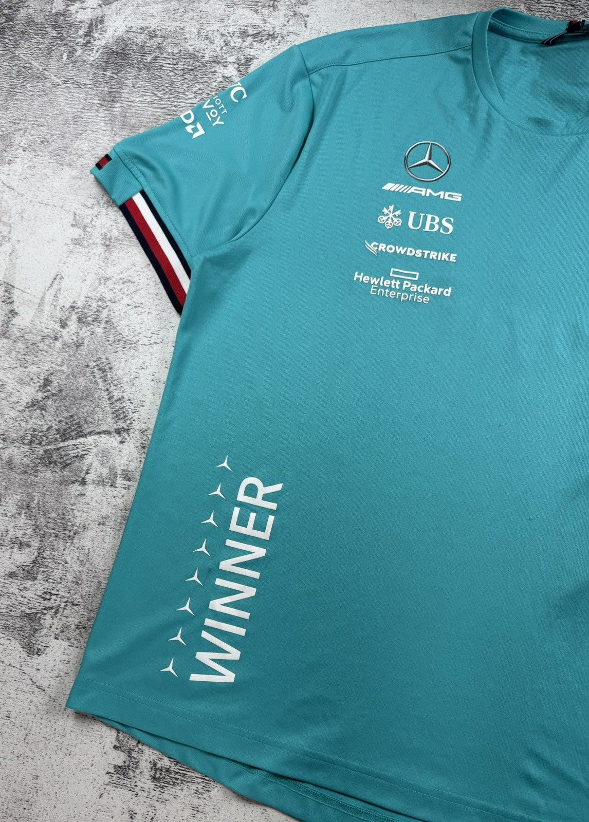 Tommy Hilfiger x2 Petronas AMG Winners 2021 2022 Moto Racing Formula 1 T Shirt Men’s Tee Jersey Size US L / EU 52-54 / 3 - 5 Thumbnail