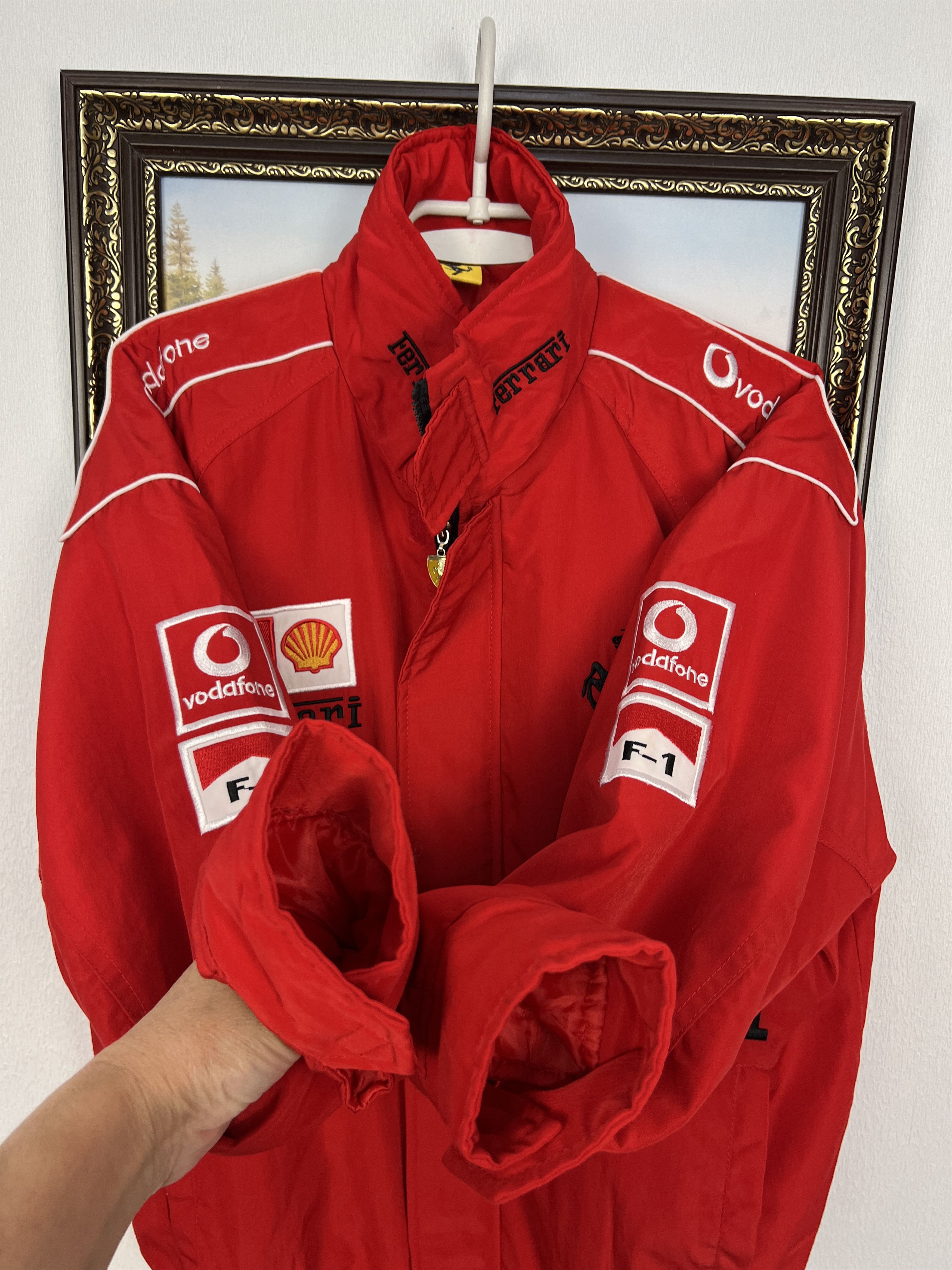 Vintage Vintage Racing Ferrari F-1 Rormula 1 Jacket Red Marlboro Size US L / EU 52-54 / 3 - 9 Thumbnail
