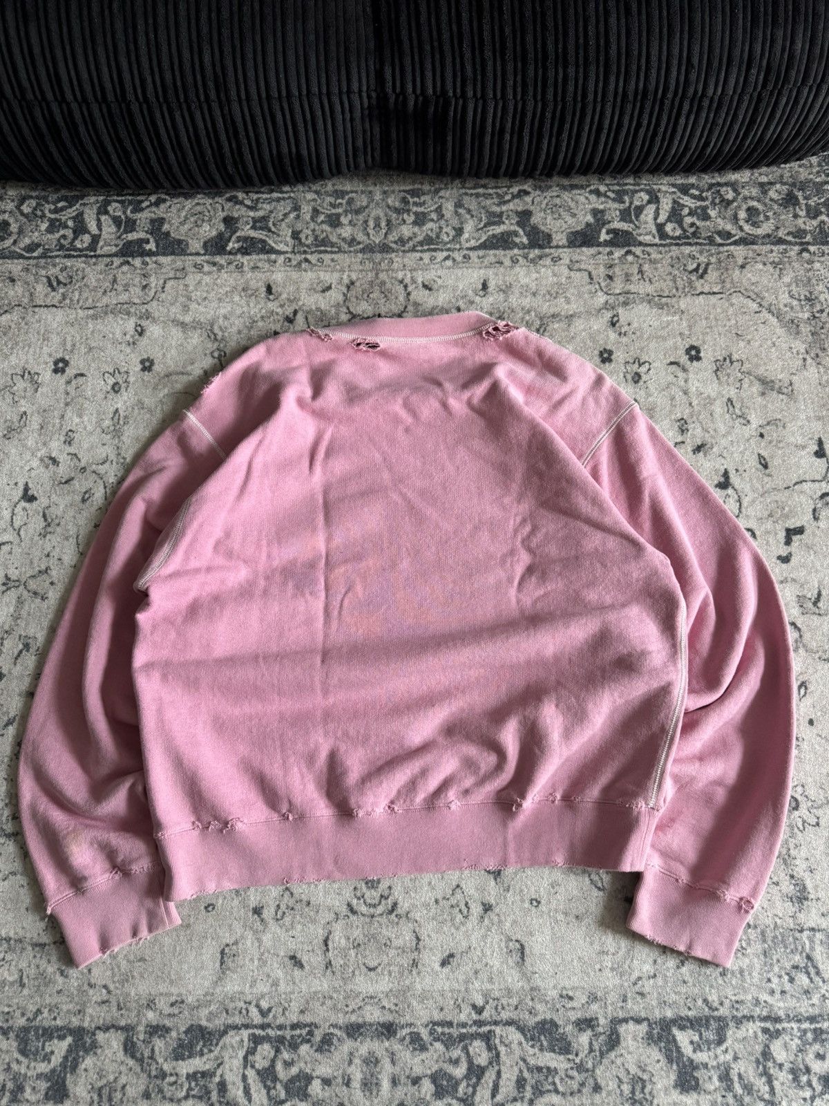 Gucci Gucci sweater jumper pink with cats logo print distressed Size US XS / EU 42 / 0 - 9 Thumbnail