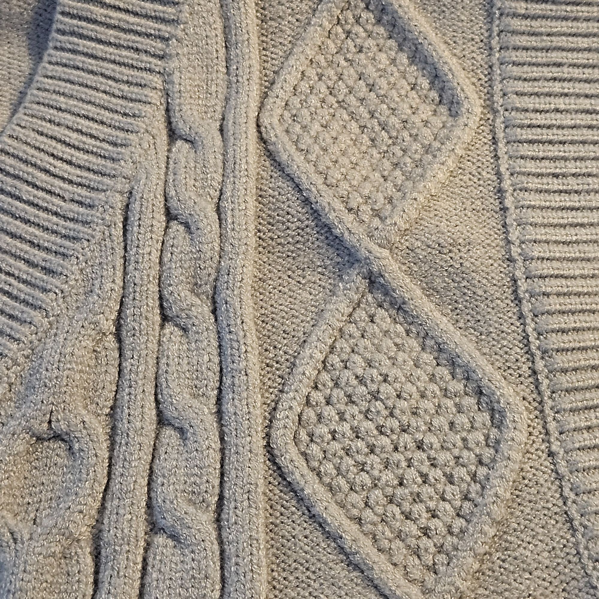 Other Gray Cable Knit Vest Women M Y2K Light Academia Preppy Layer Size L / US 10 / IT 46 - 5 Thumbnail