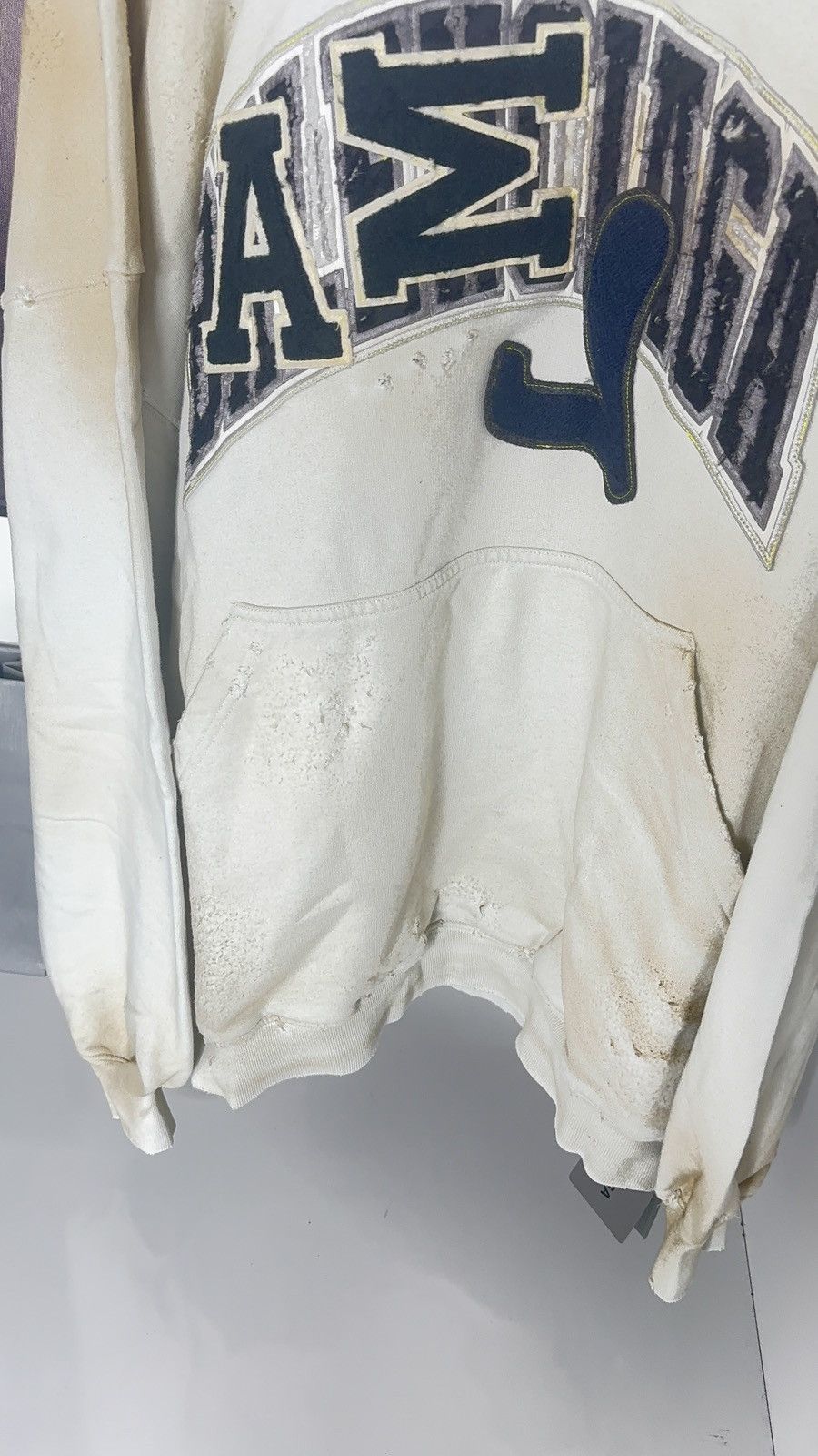 Balenciaga ✅ Balenciaga White Distressed Skater Hoodie 1 Size US XS / EU 42 / 0 - 2 Thumbnail