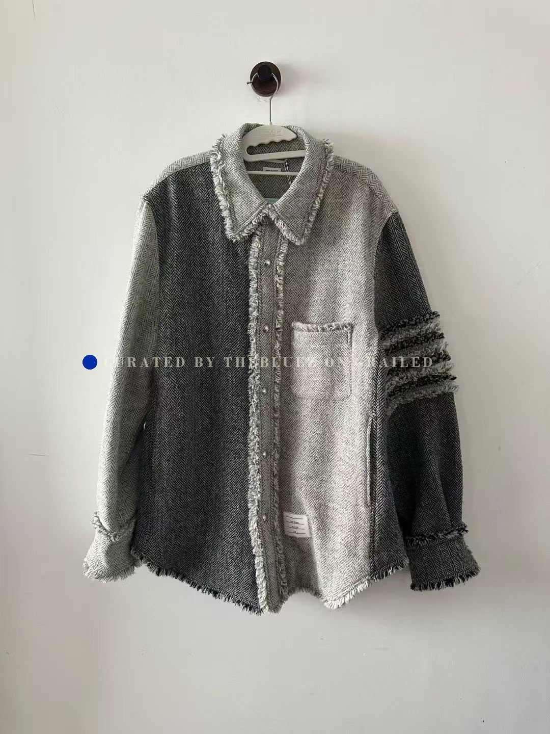 Thom Browne Thom Browne Frayed Tassel Wool Jacket Size US L / EU 52-54 / 3 - 1 Thumbnail