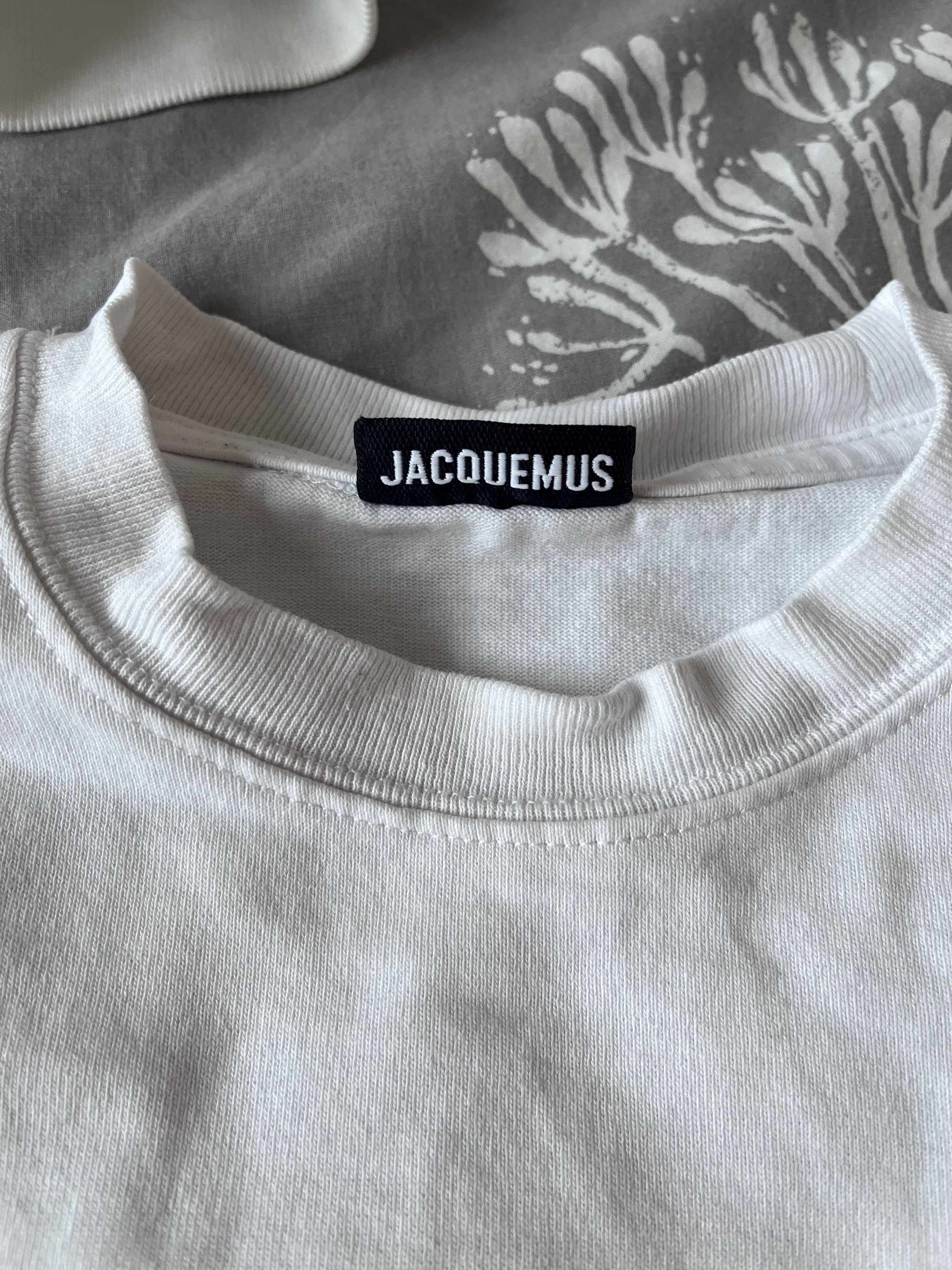 Jacquemus Jacquemus White Graphic T-Shirt (M) Size US M / EU 48-50 / 2 - 2 Thumbnail