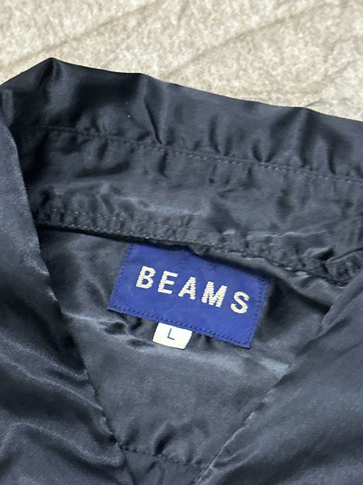 Beams Plus 1990 - Beams Japan 100% Nylon Pocket Button Up Shirt Size US L / EU 52-54 / 3 - 12 Thumbnail