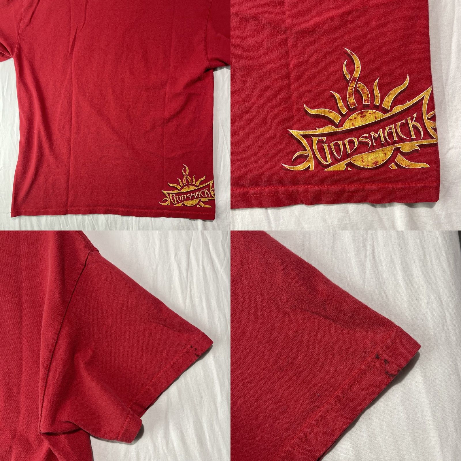 Vintage VINTAGE Godsmack Shirt Men’s Large Tennessee River Red Band Tee Rock Worn Size US L / EU 52-54 / 3 - 9 Thumbnail