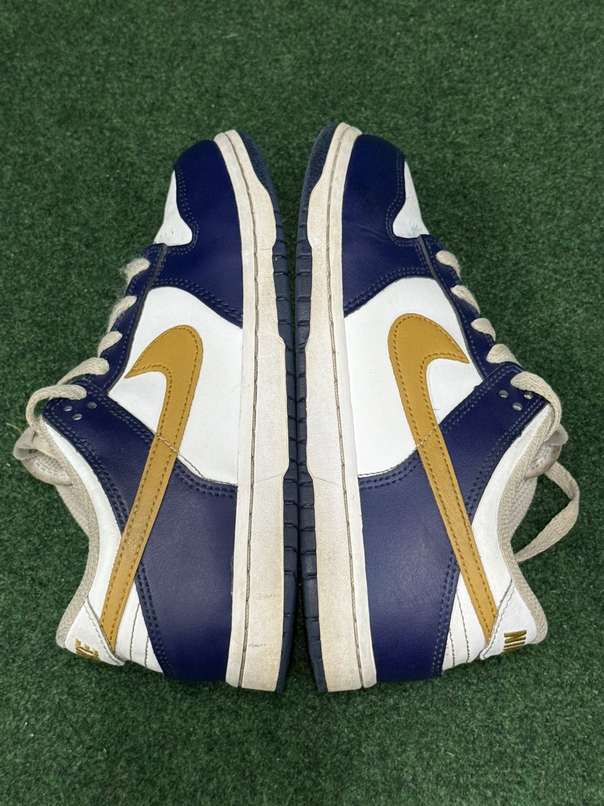 Nike Nike Dunk Low Midnight Navy Wheat FB9108-111 Size US 4.5 / IT 34.5 - 3 Thumbnail