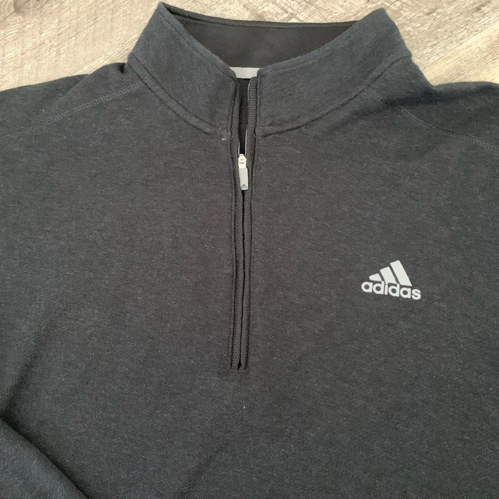 Adidas Adidas Prime Green Pullover 1/4 Zip Womens Large Black Activewear Sweater Shirt Size L / US 10 / IT 46 - 3 Thumbnail