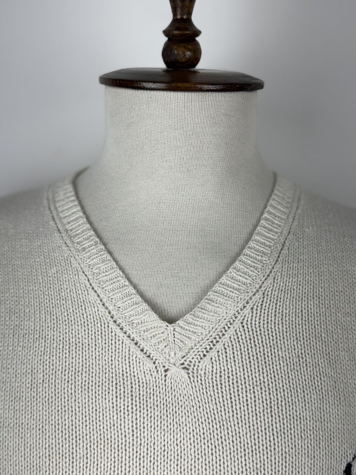 Polo Ralph Lauren × Vintage Vinatge Polo Ralph Lauren Linen/Cotton Vest Sweater Gilet Size US L / EU 52-54 / 3 - 3 Thumbnail